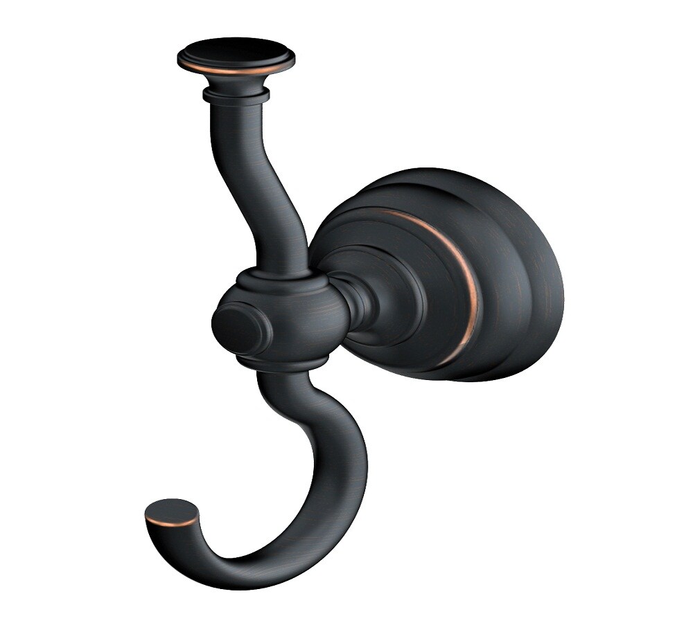 Project Source 20107-0327H2 Glyndon Oil-Rubbed Bronze Single-Hook Wall Mount Towel Hook