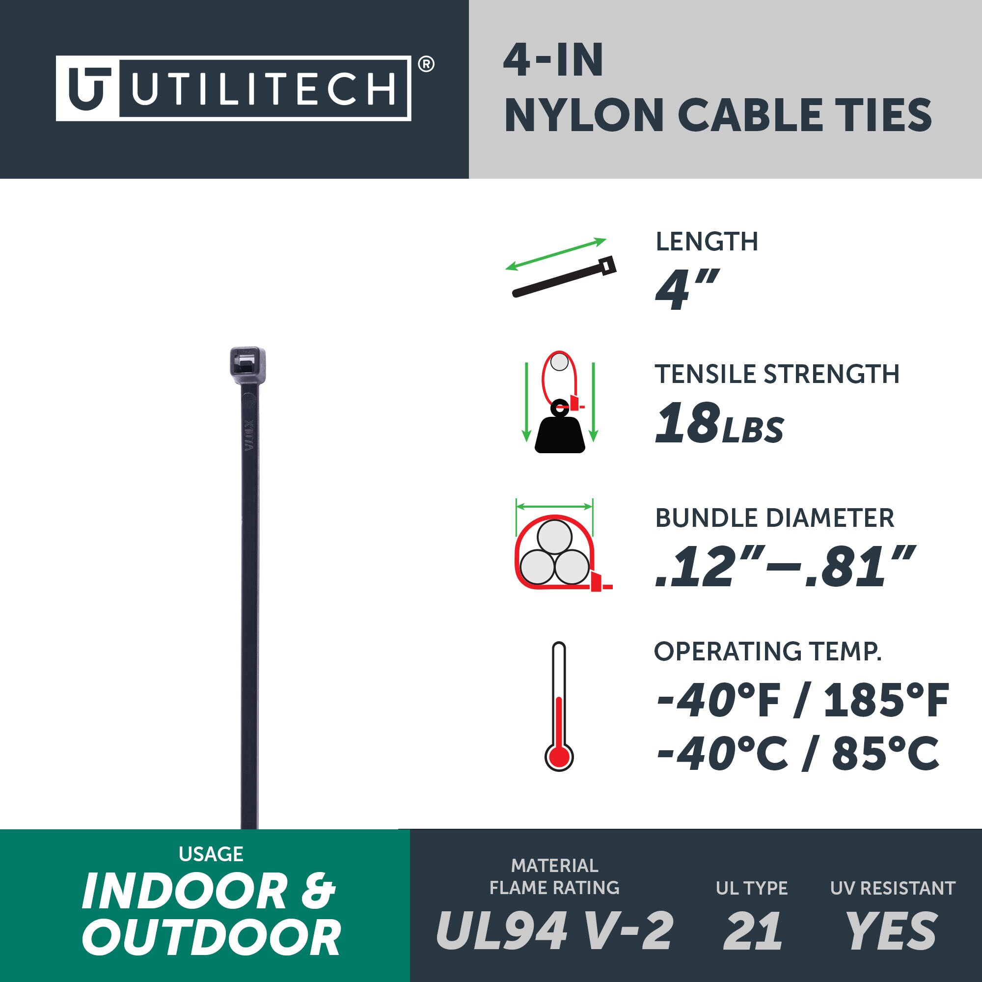Utilitech SGY-CT3 Cable-Ties - View #3