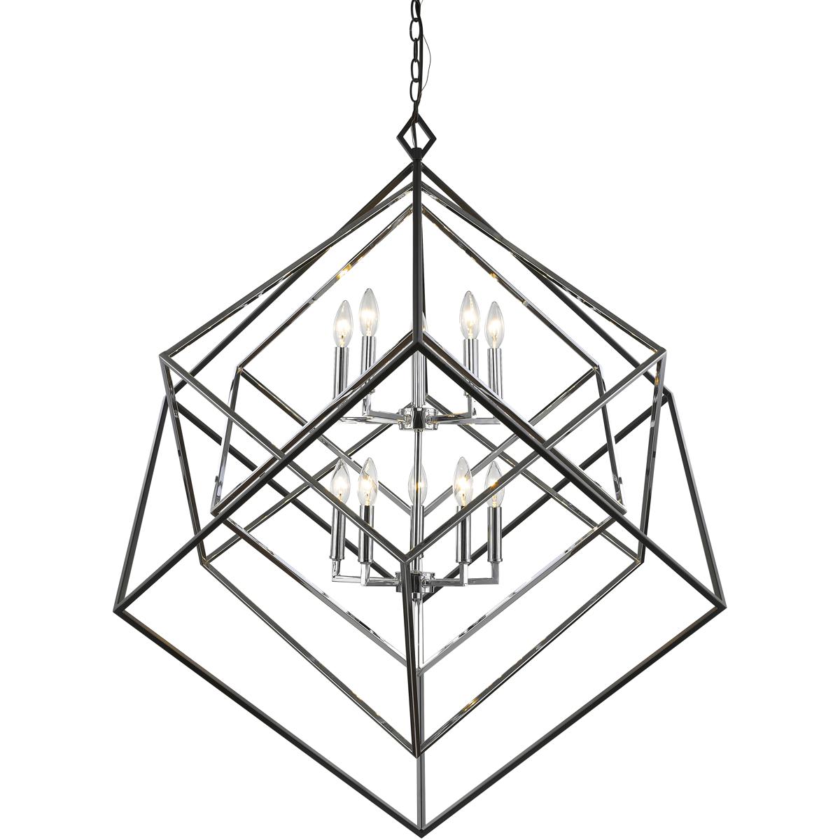 Z-Lite 4 -Light Matte White LED Bare bulb Steel Chandelier