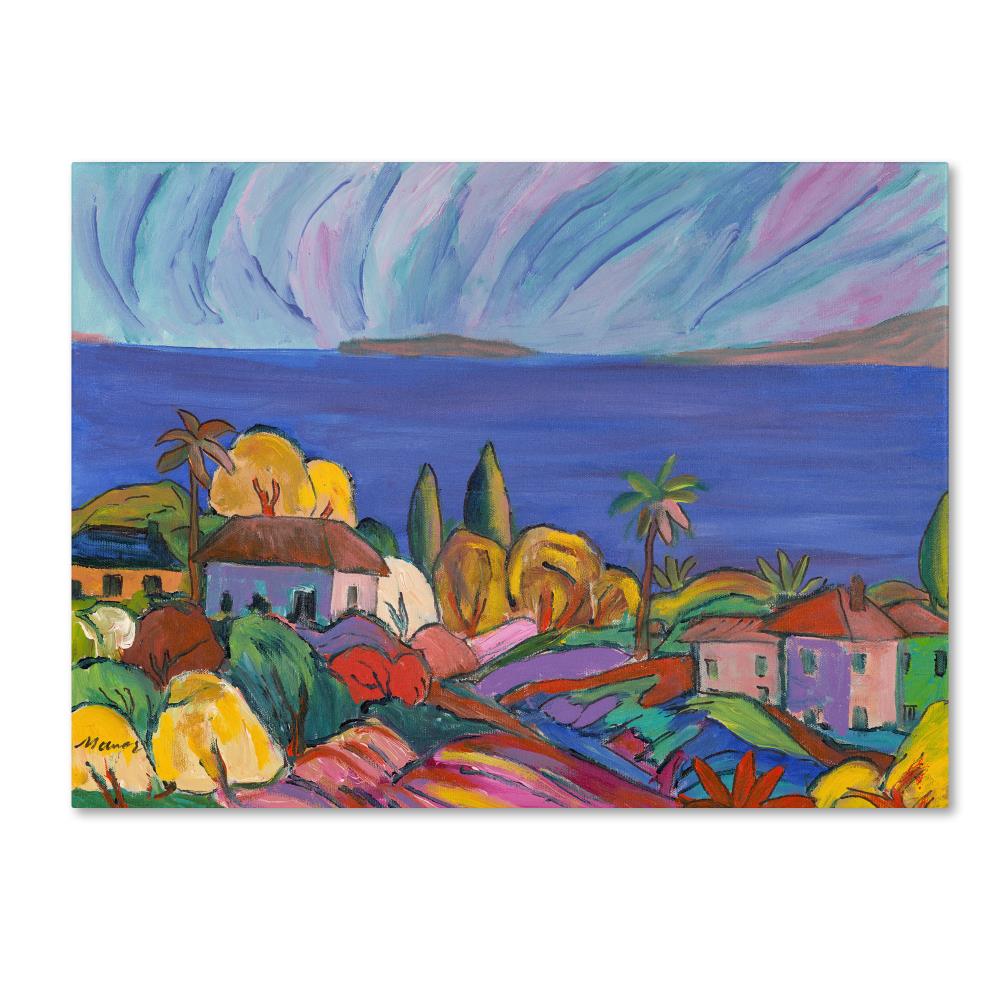 Trademark Fine Art MA0455-C1419GG Framed 14-in H x 19-in W Landscape Print on Canvas