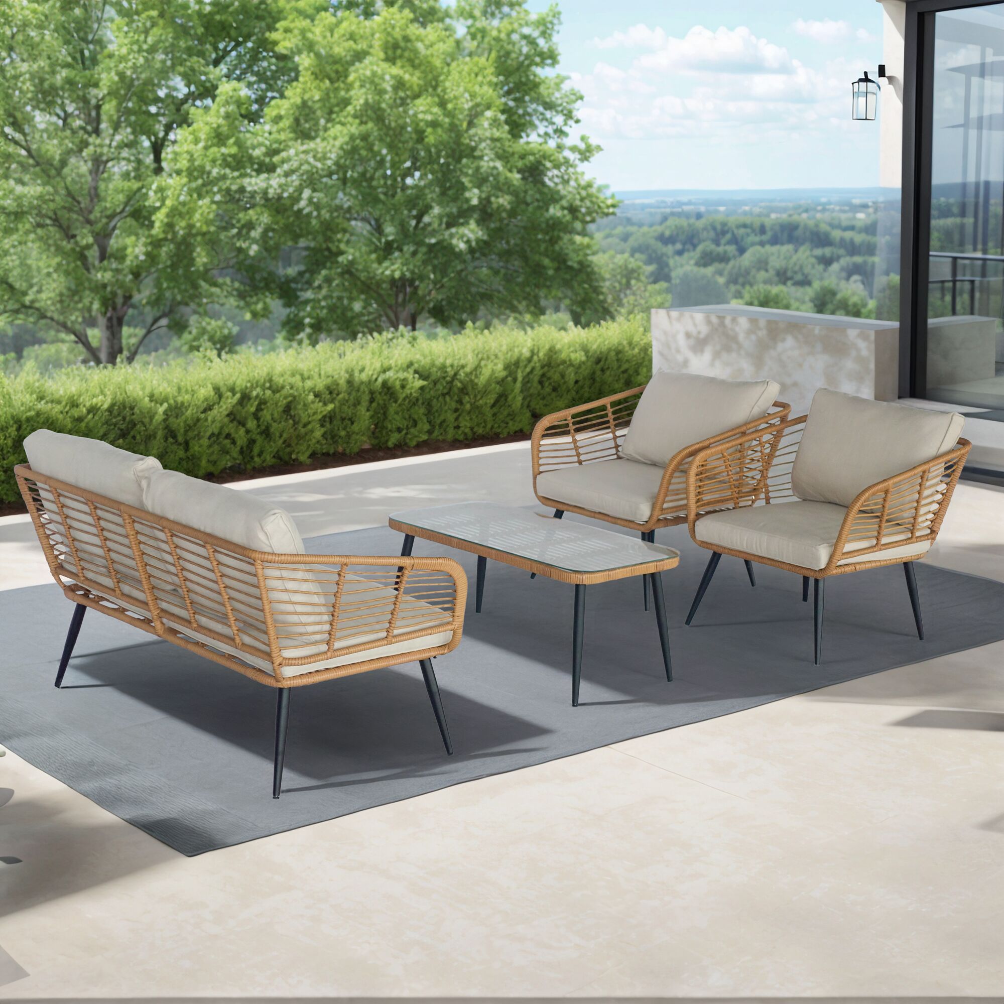 Grearden ZHSFV006-BG Patio-Conversation-Sets - View #9