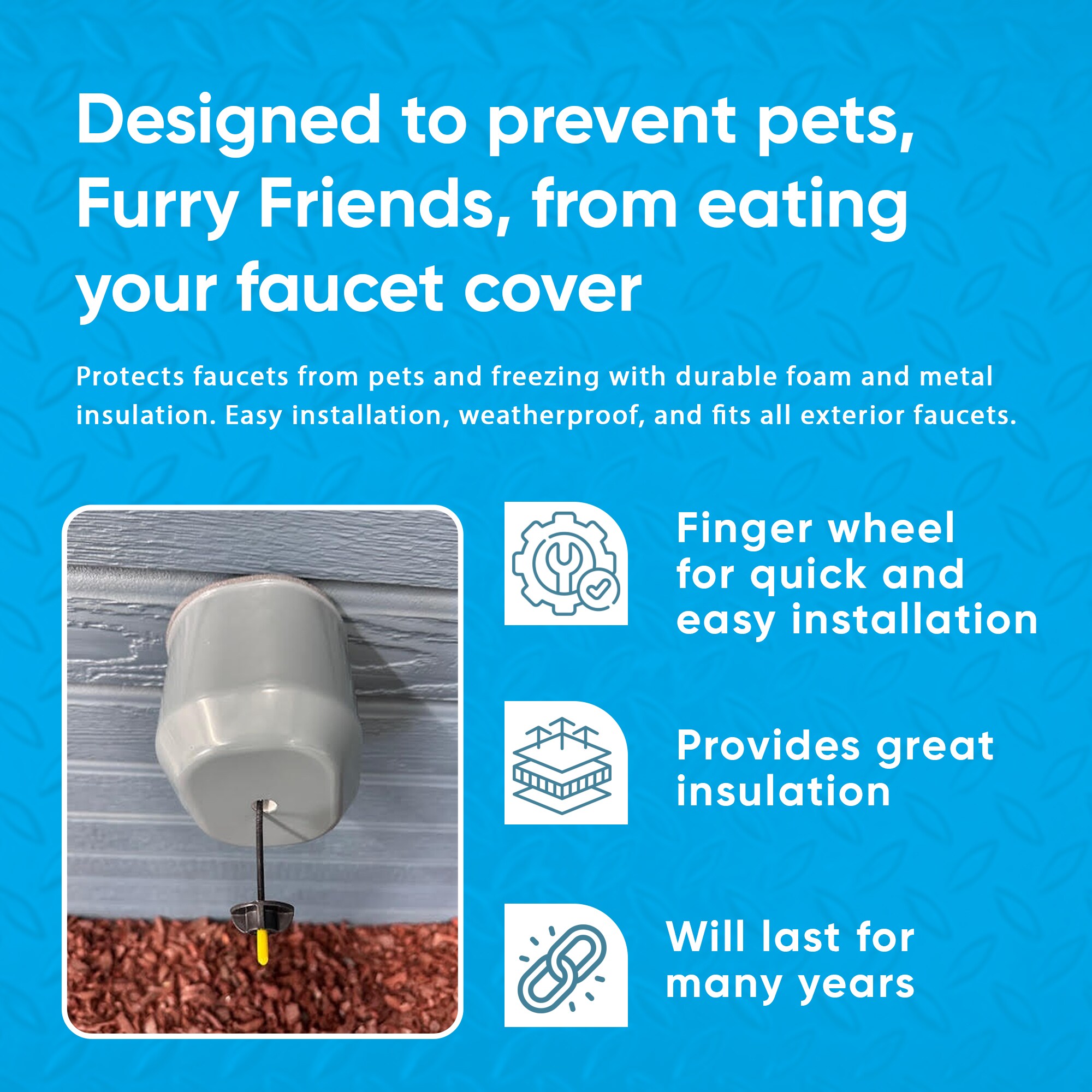 Cold Front Products PP-2PK Outdoor-Faucet-Cover-Freeze-Caps - View #2