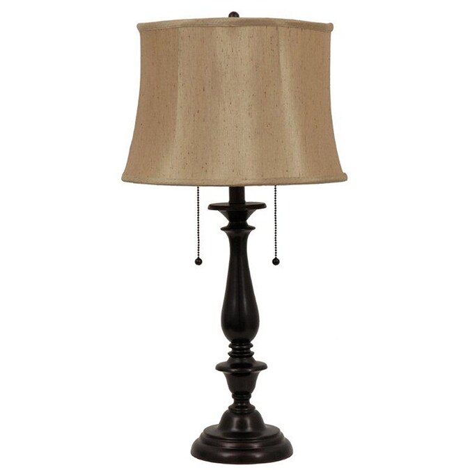 Dark Oil Rubbed Bronze Table Lamp, Bronze Color Lamp Shades