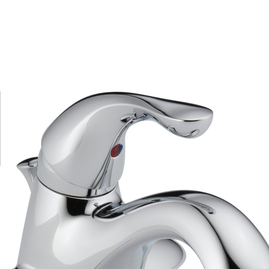 Elegant Delta Classic Chrome Centerset Single-Handle Bathroom Faucet