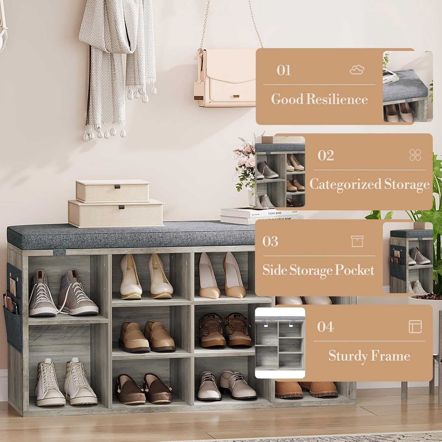 WhizMax IWAN-PHO-0VP5NW44 Shoe-Racks - View #5