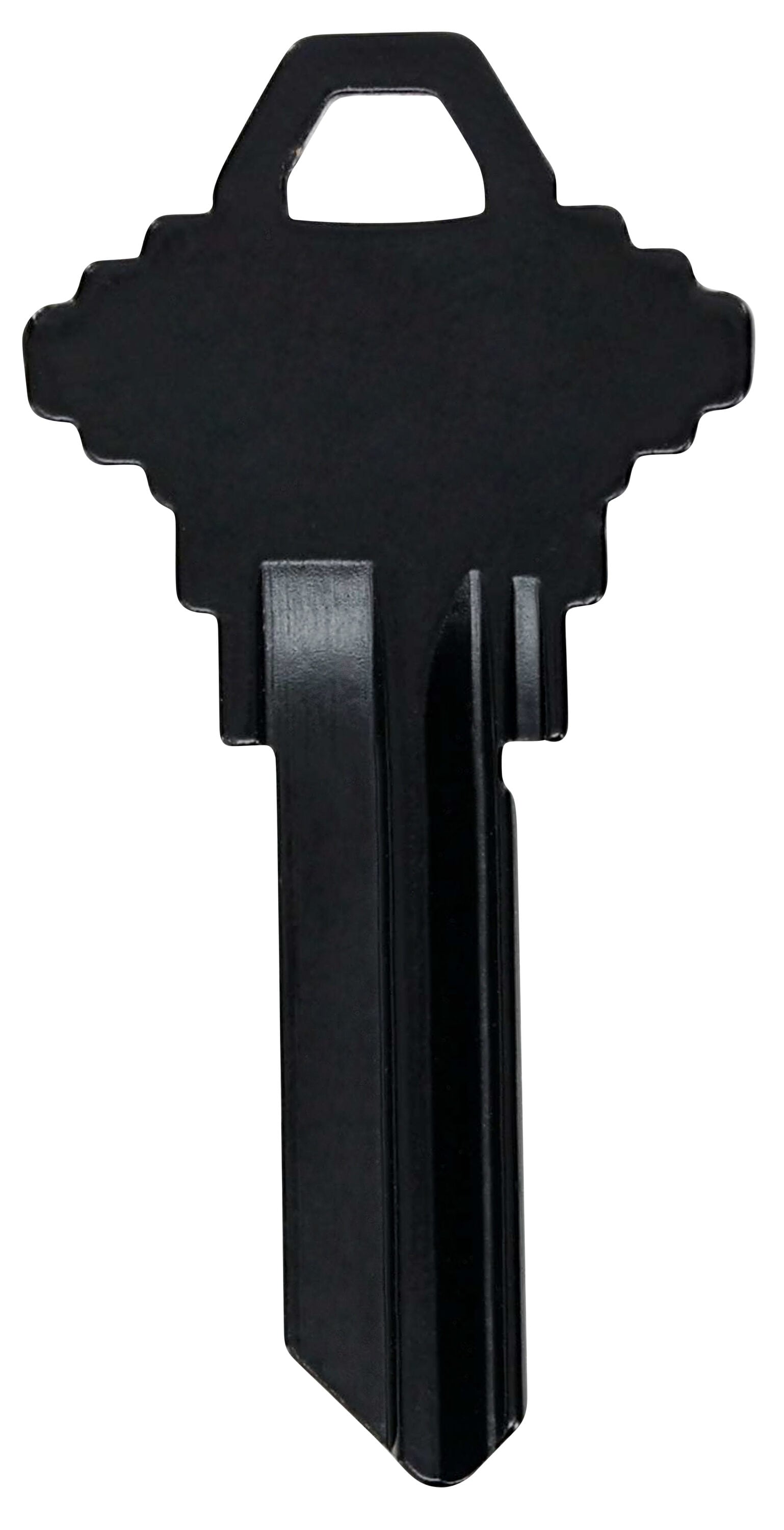 Minute Key Black 66 KW1 Brass House/Entry Key Blank