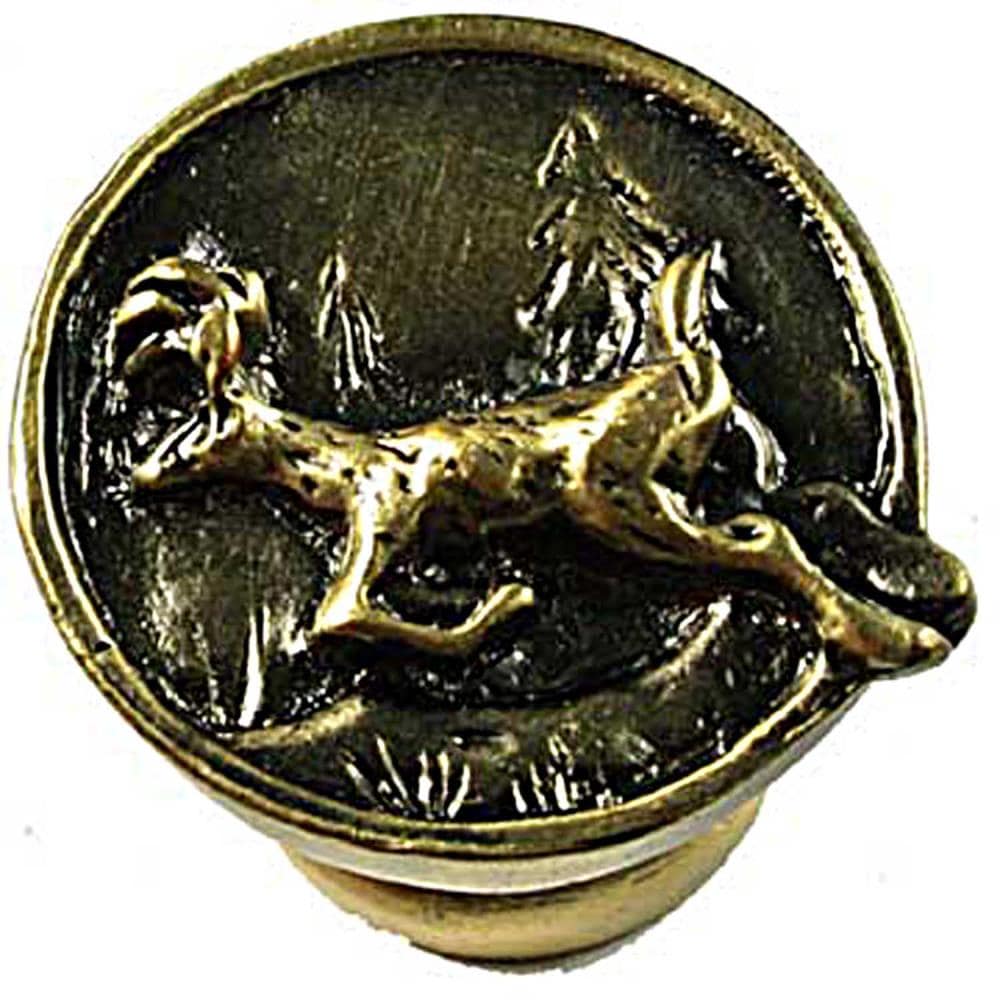 Sierra Lifestyles 681339 Antique brass Round Rustic Cabinet Knob