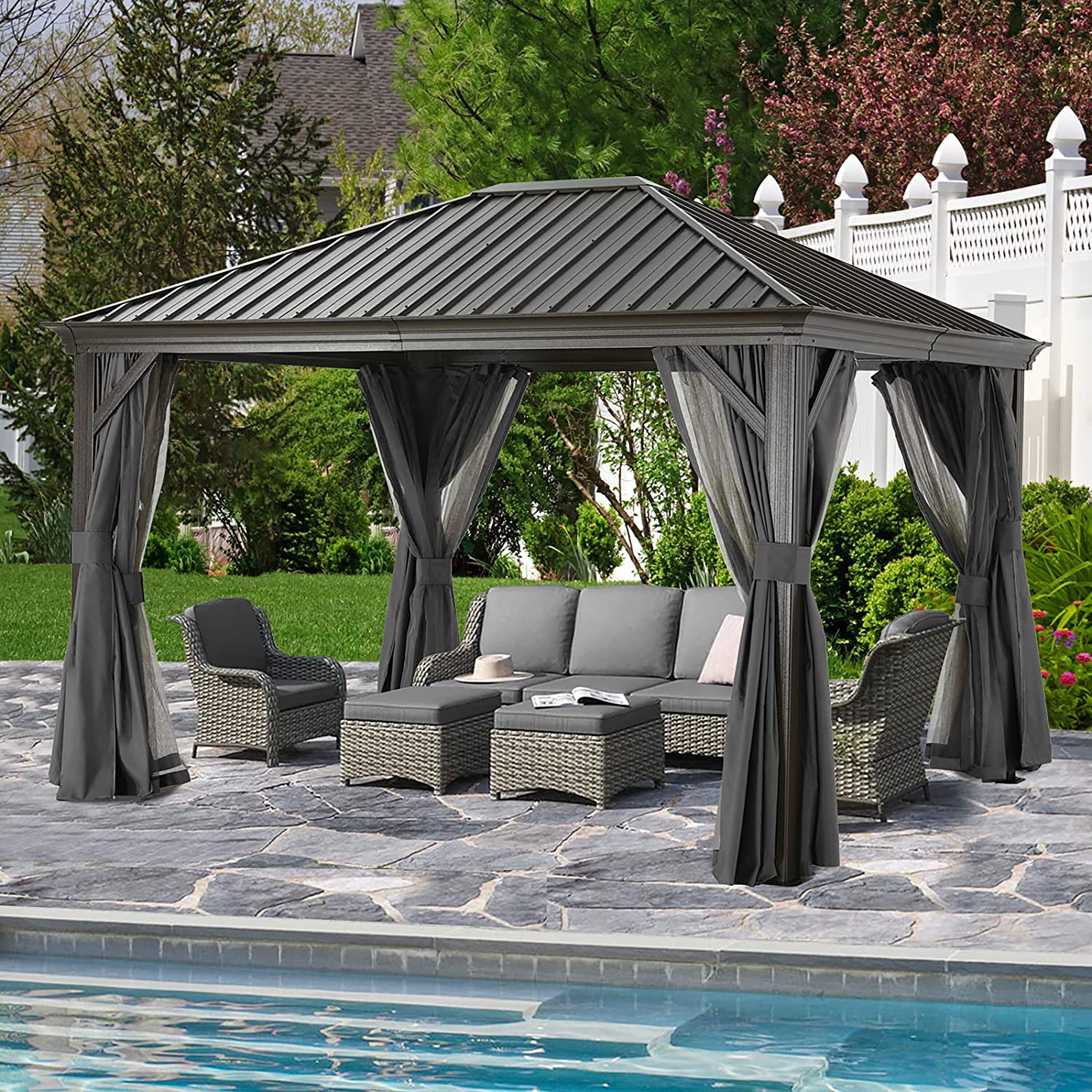 ABCCANOPY SR1012-GY Wood-Resin-Gazebos - View #8