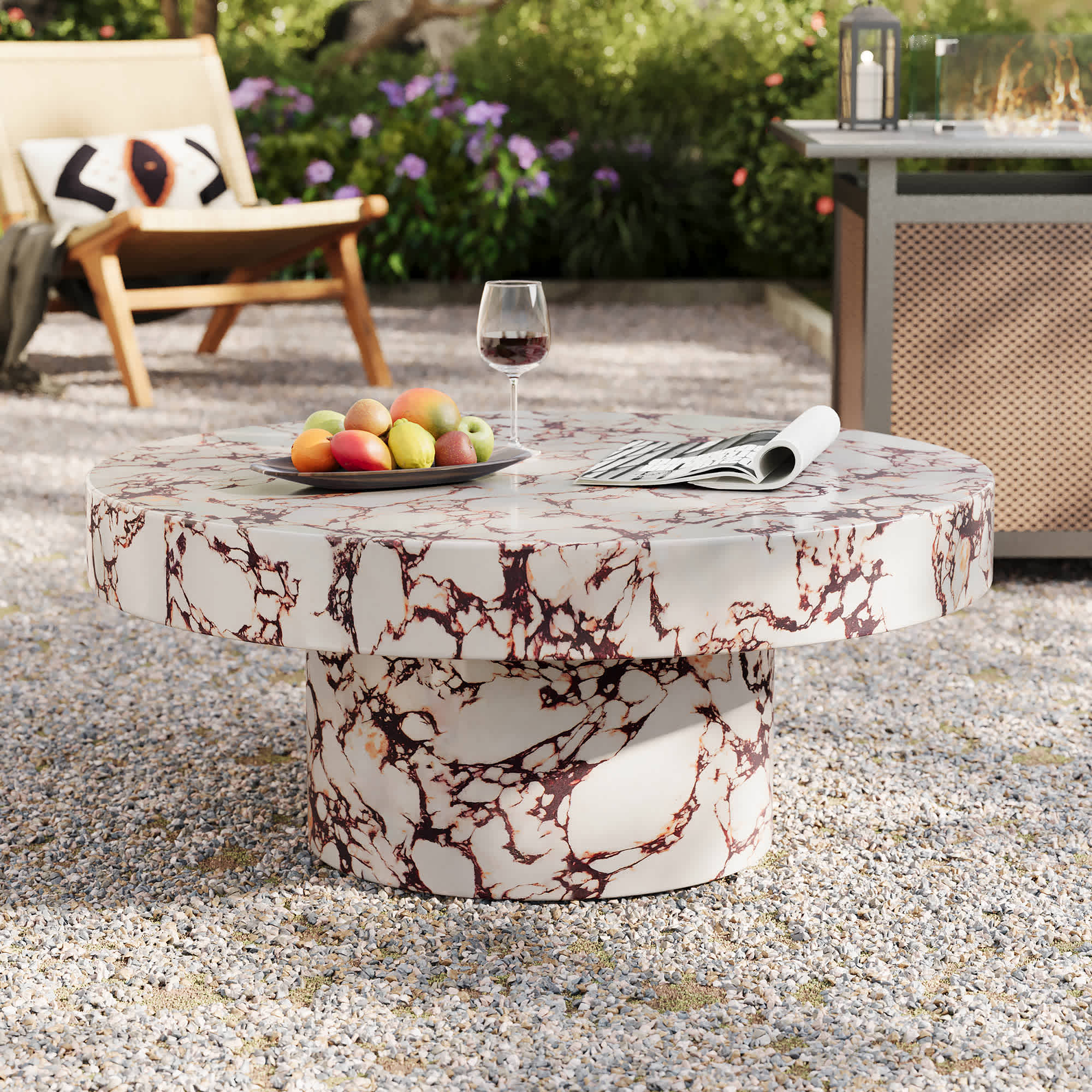 Modway EEI-7091-RED Patio-Tables - View #9