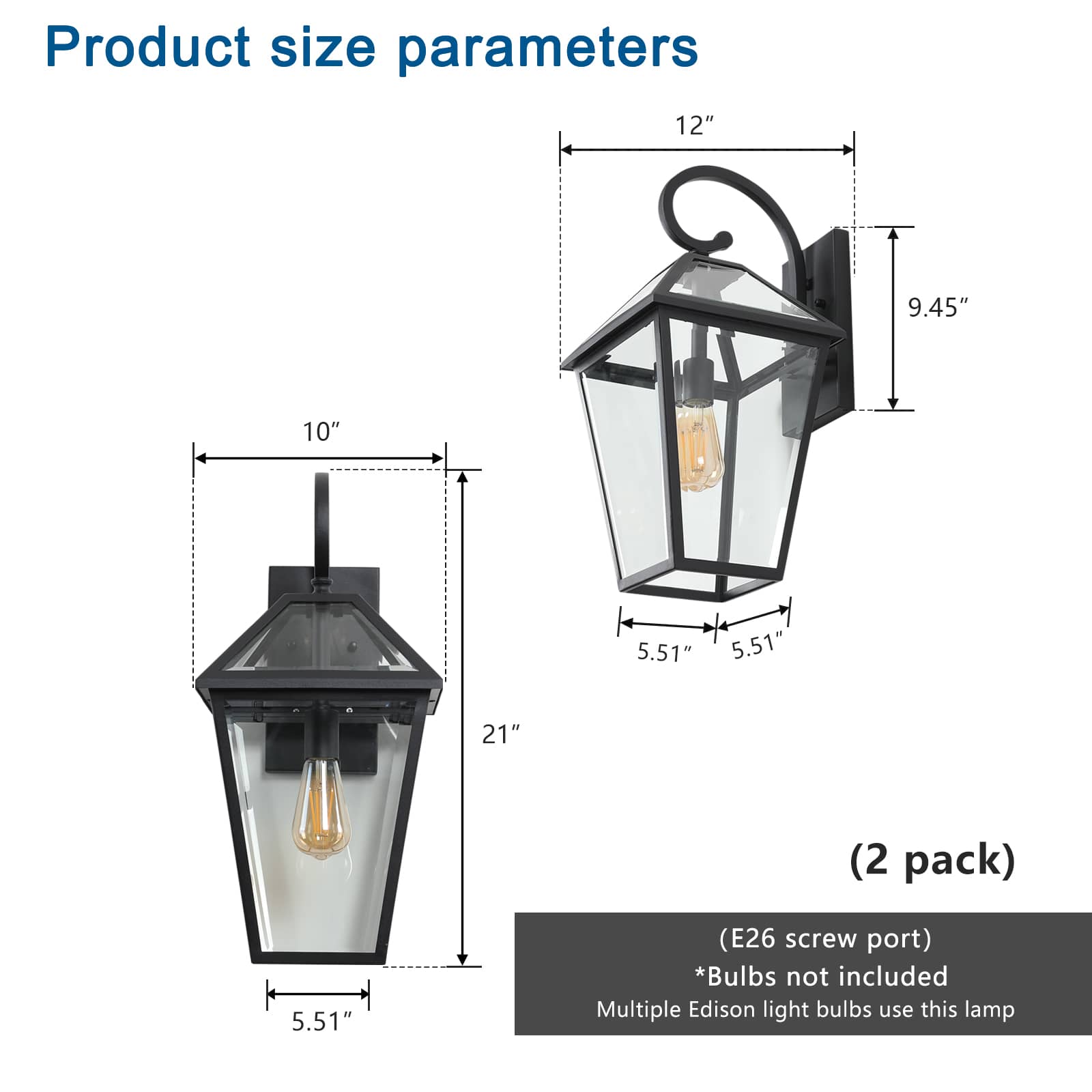 JCFL OL-ELL-27 Outdoor-Wall-Lighting - View #2