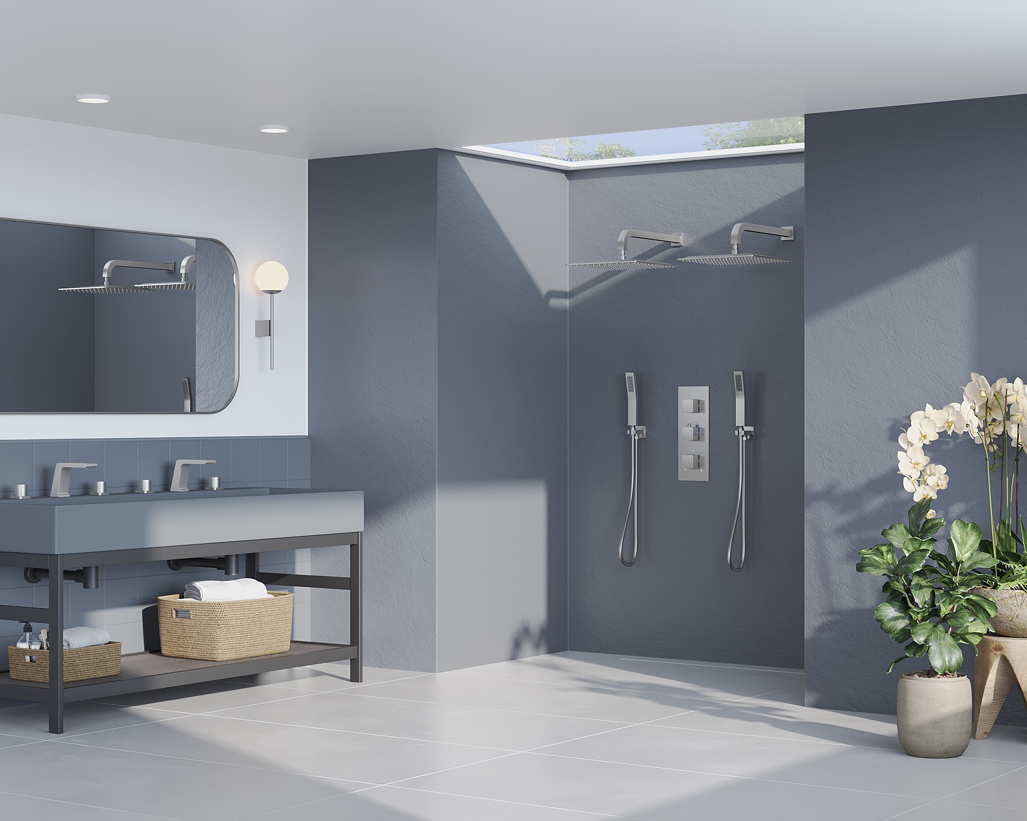 GRANDJOY SFS-1069-NK12 Showerhead-Bar-Panels - View #3