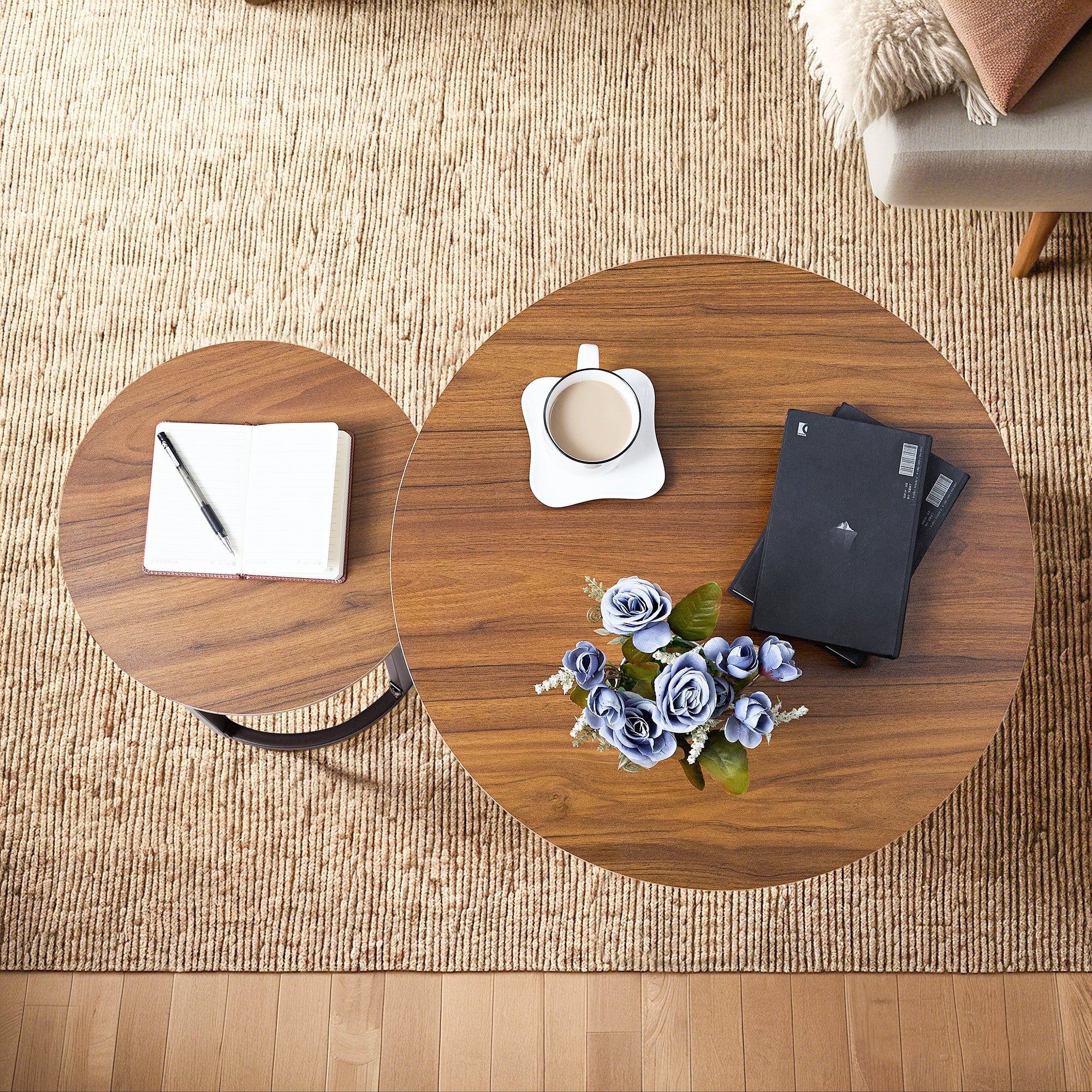 Vecelo LOE-COT09-BRN Coffee-Tables - View #2
