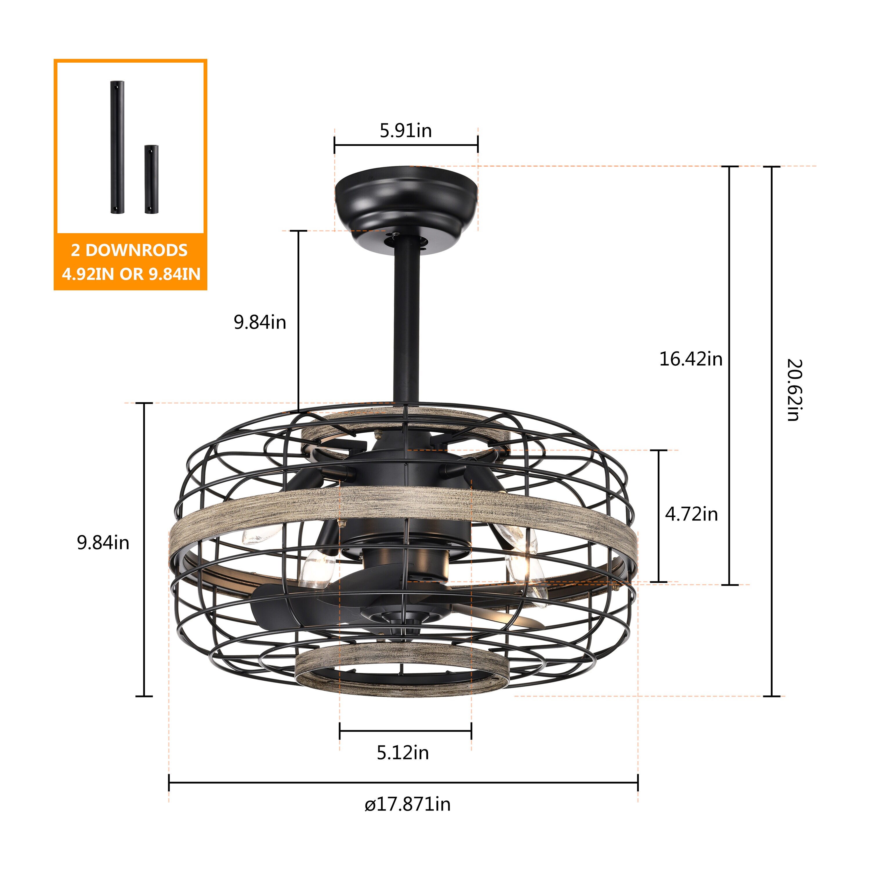 Flynama W1032-CF026AB Ceiling-Fans - View #4