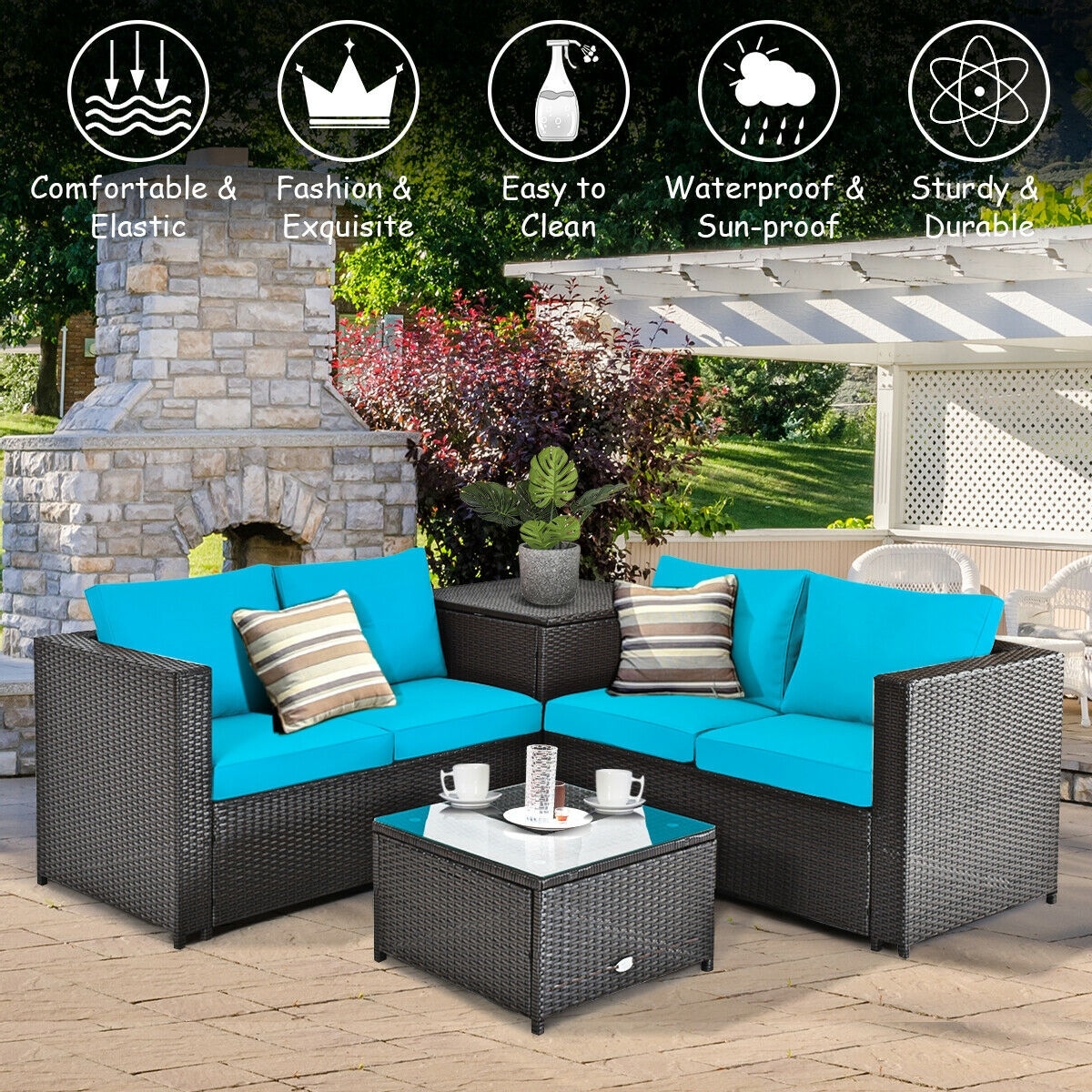 Volenca VOL-G9H9QC Patio-Sofas-Daybeds - View #4