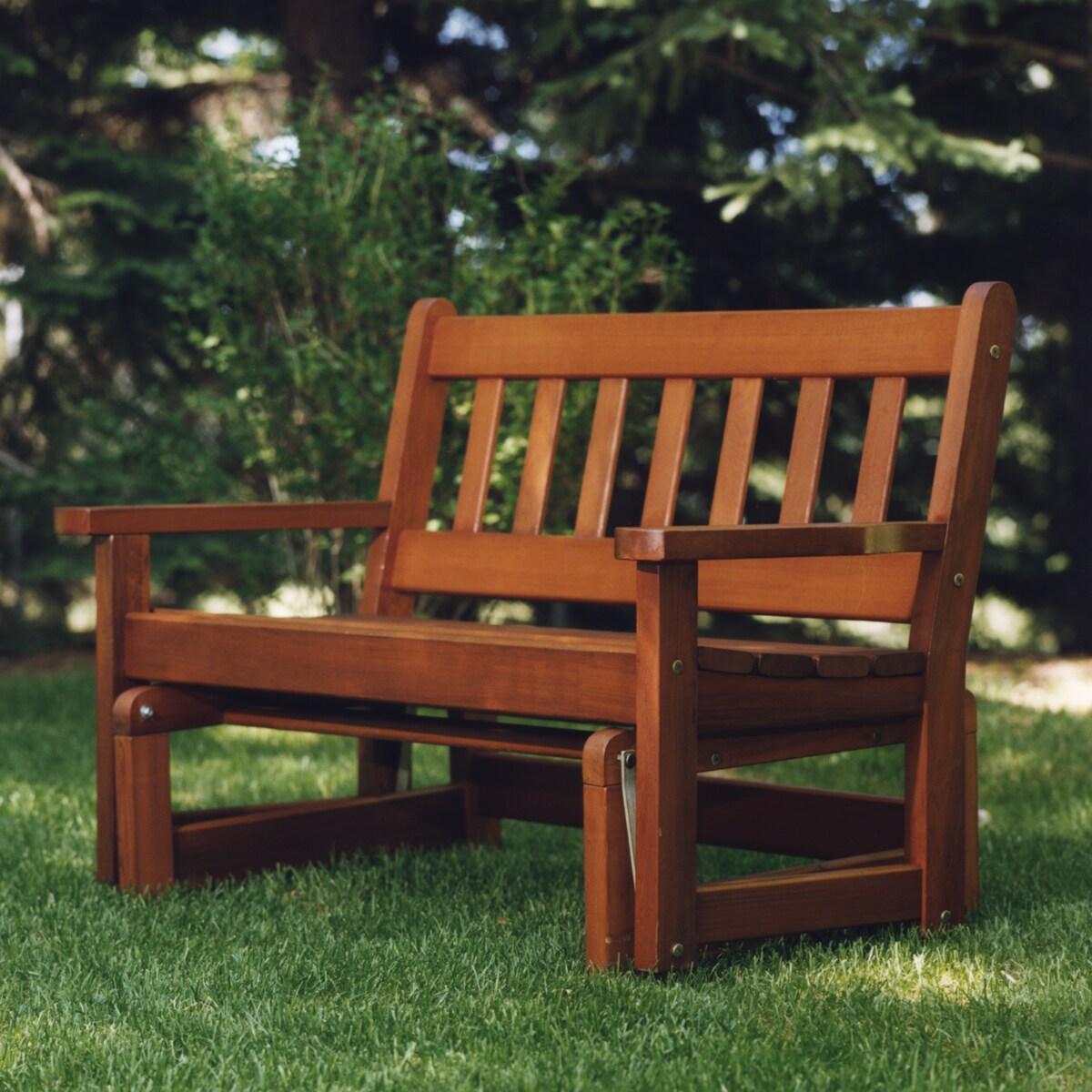 Natural cedar deals porch glider