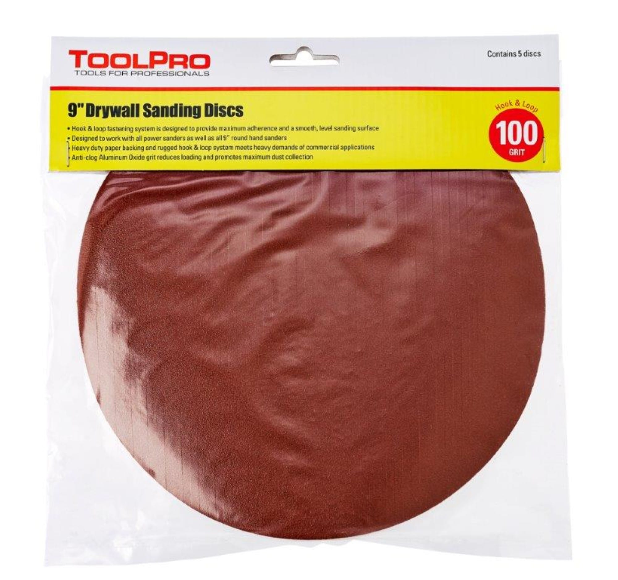 ToolPro TP11000 Medium 100 -Grit Disc Sandpaper 9-in W x 9-in L 25 -Pack