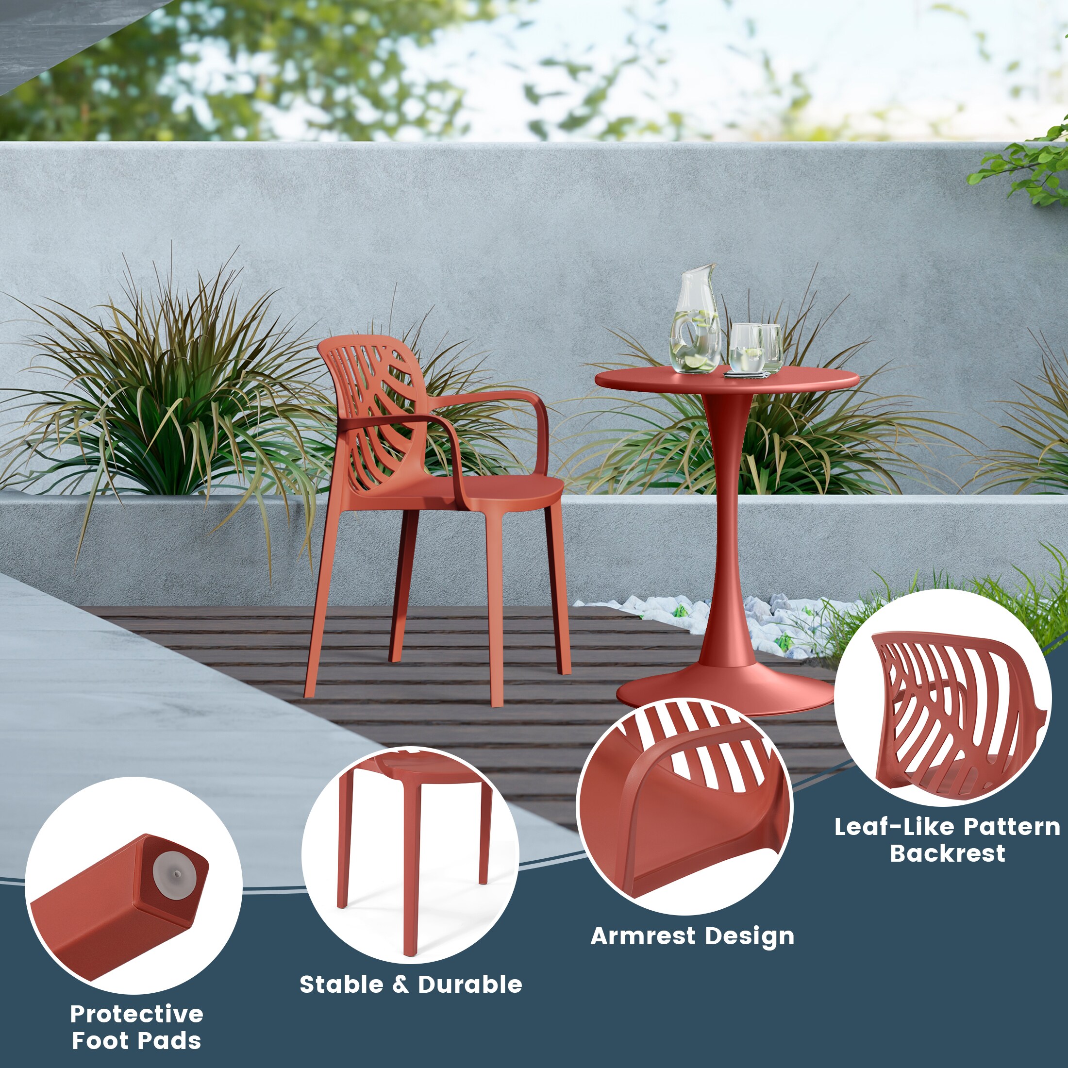 Westin Furniture OP3085-RD Patio-Dining-Sets - View #7