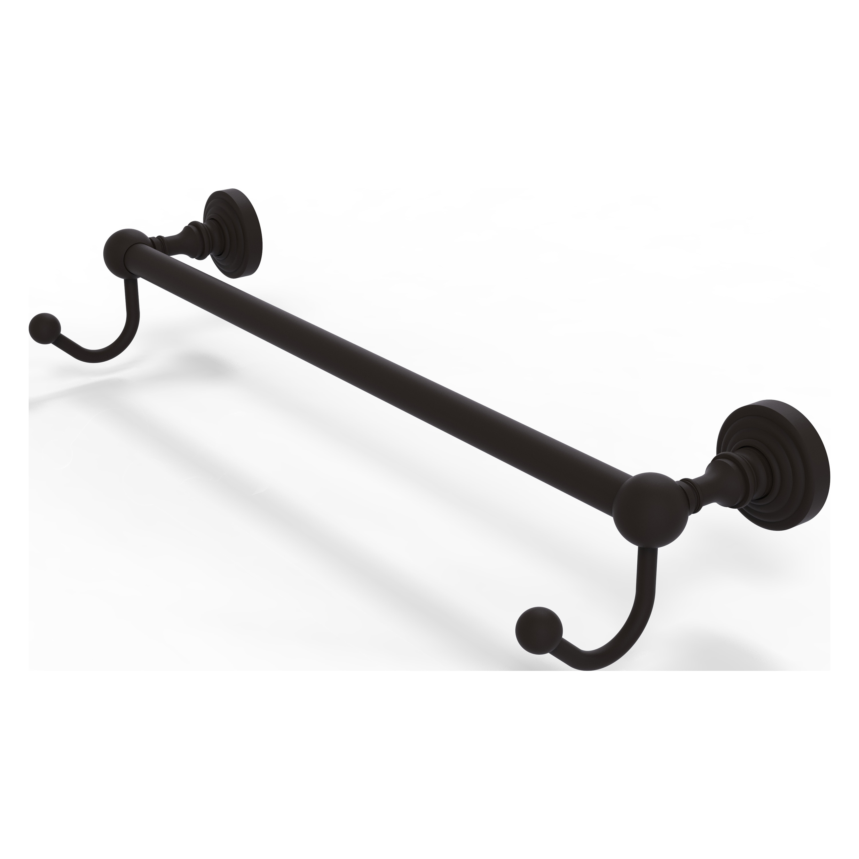Allied Brass WP-41-24-HK-ORB Waverly Place 24-in Oil-rubbed bronze Wall mount Single Towel Bar