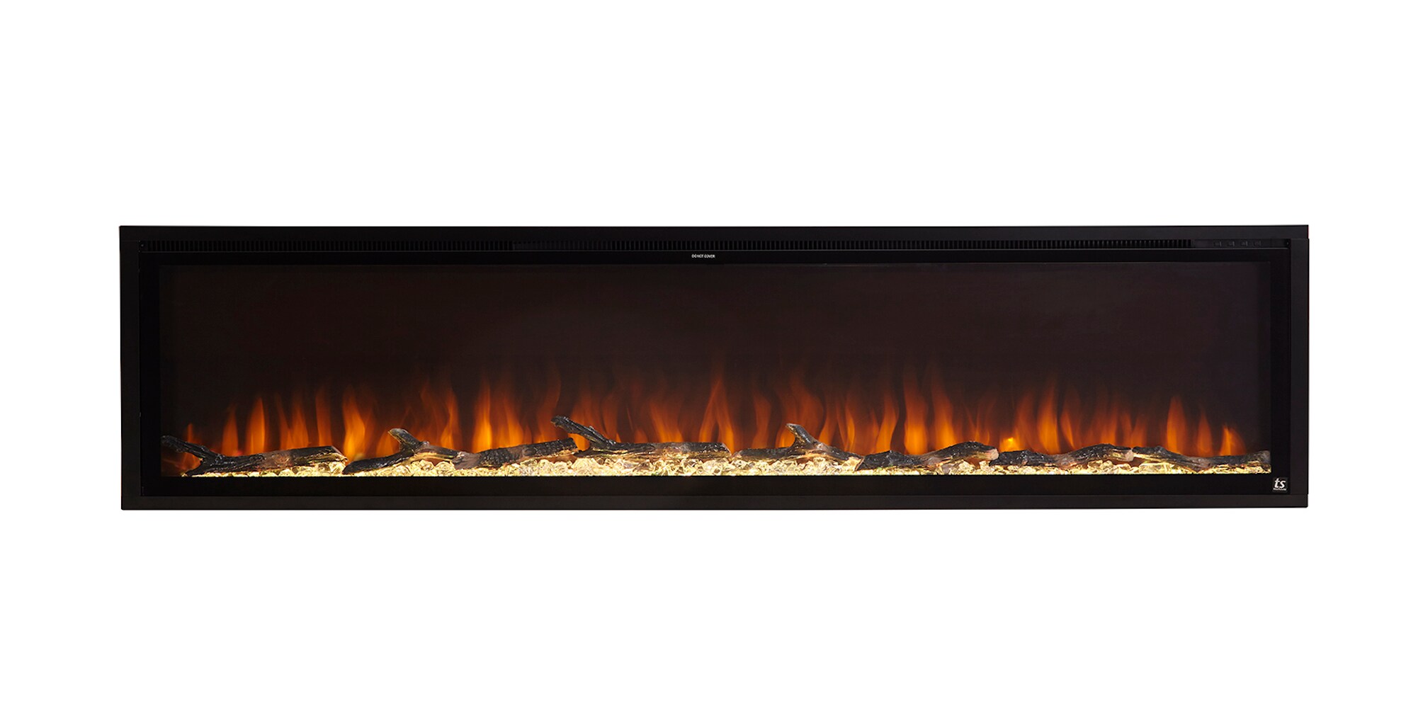 Touchstone 80044 100-Inches W Black Wall mount Fan-forced Wall-mount Electric Fireplace with Remote Control Included