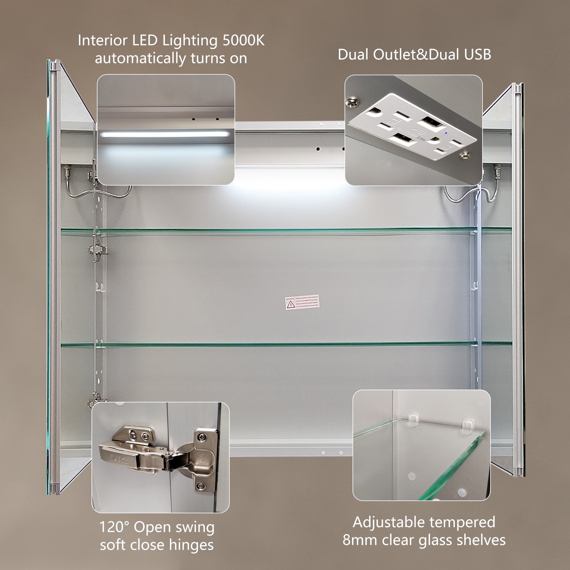 AAZJ JDEX-MC3630V3DX Bathroom-Medicine-Cabinets - View #4