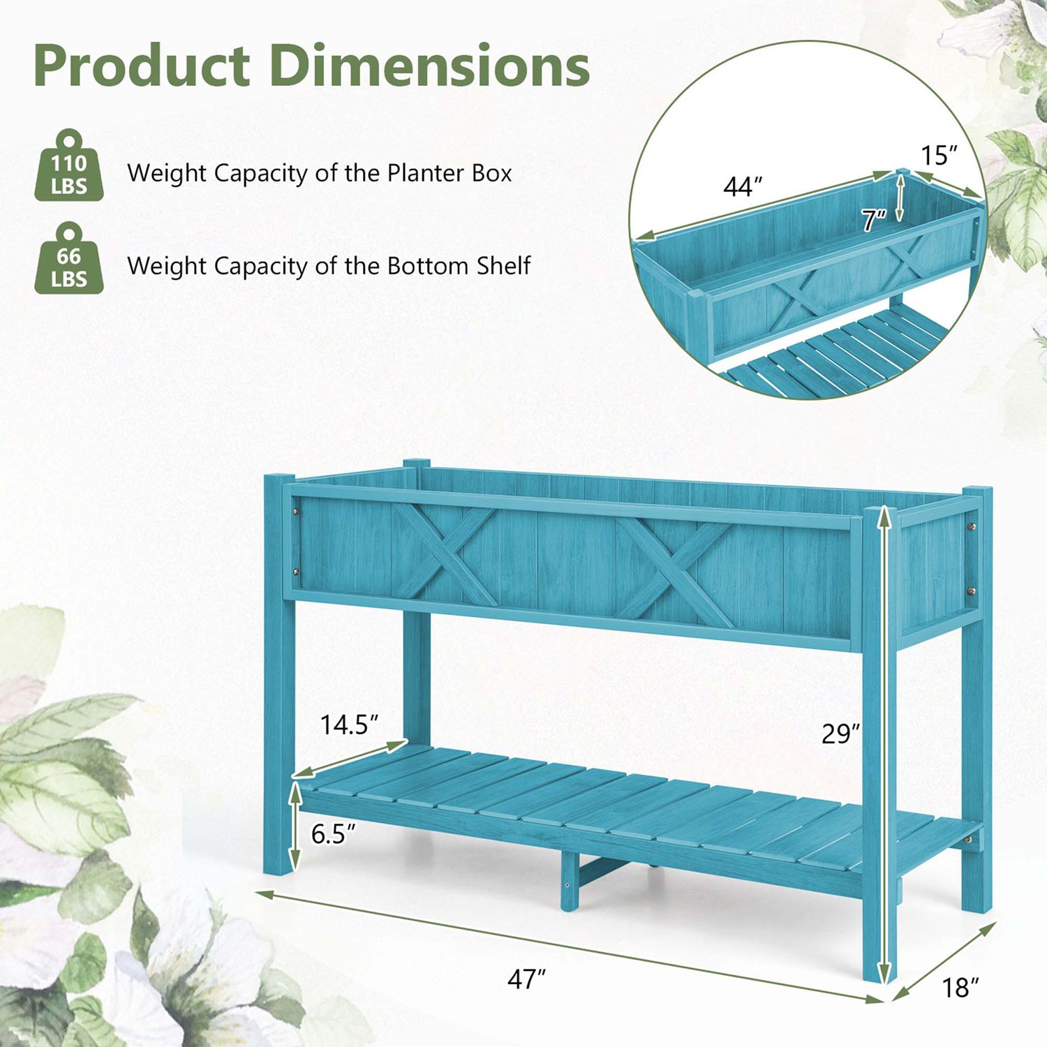Costway HCST00989 Raised-Garden-Beds - View #3
