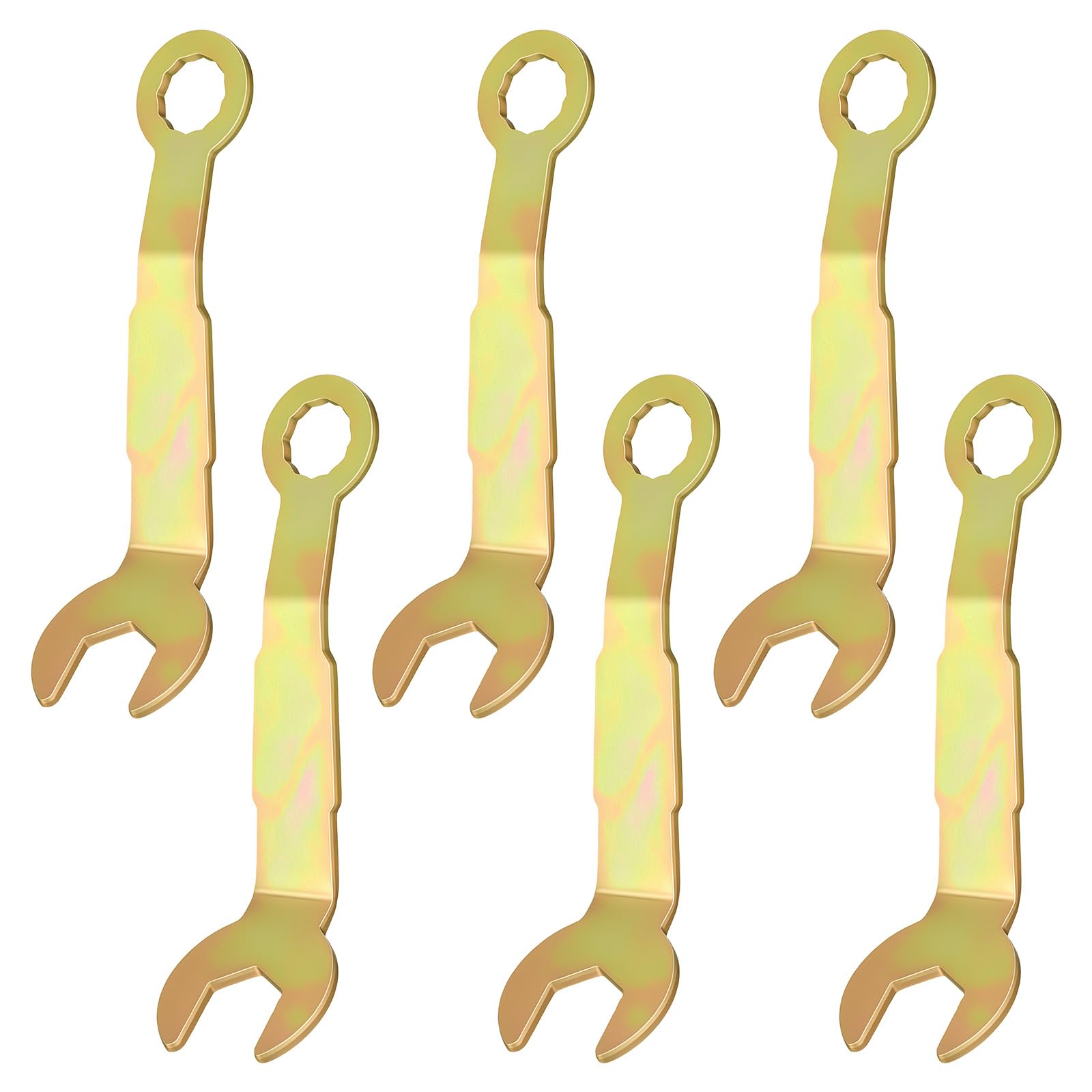 Ahfiwaso  6pcs Pocket Door Wrench Set Adjustable Pivot Door Tool for Hinge Adjustment Durable Zinc Plated Iron for Bifold and Closet Doors