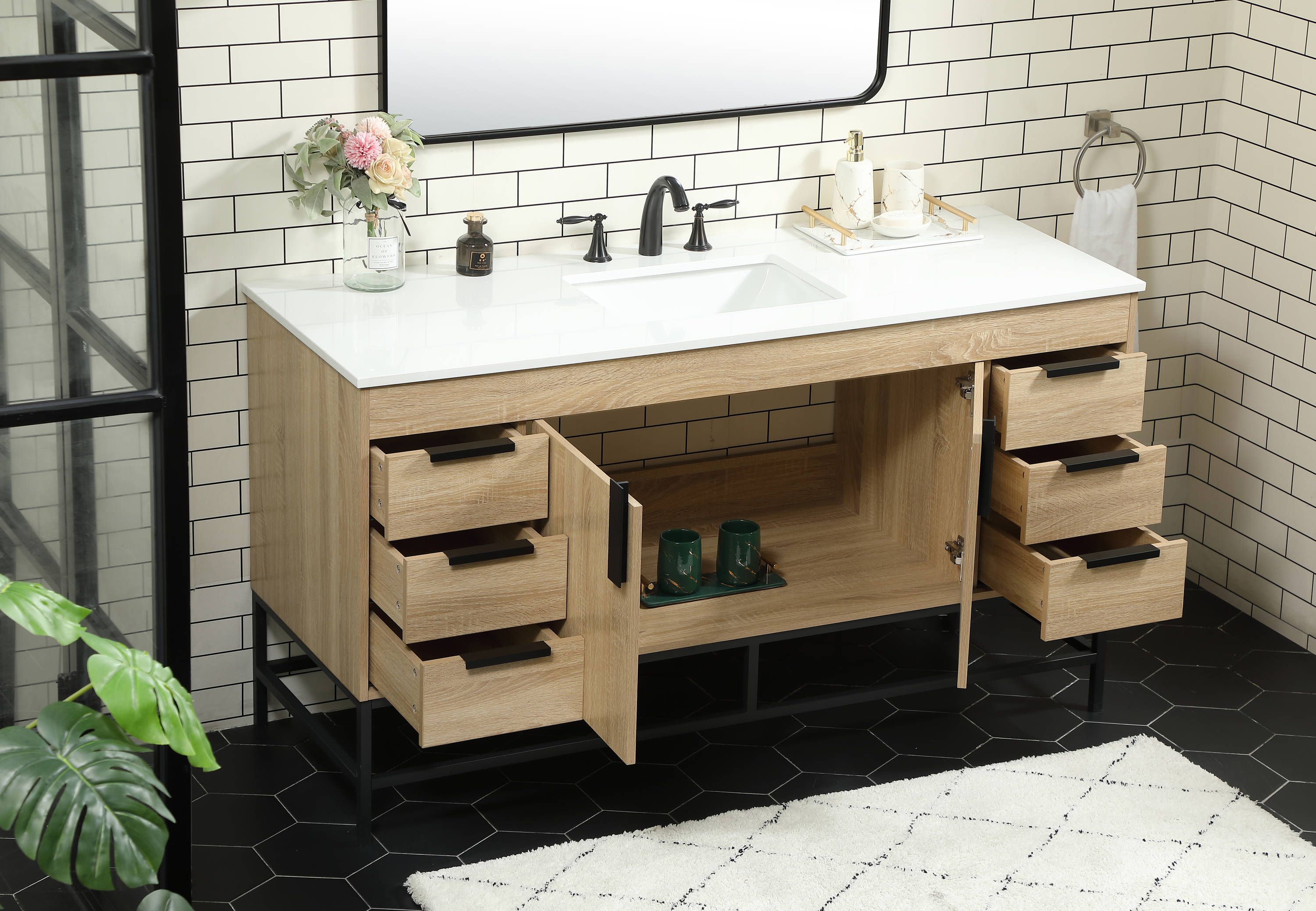 Elegant Decor HF146580MW Bath-Vanity-Combo - View #4