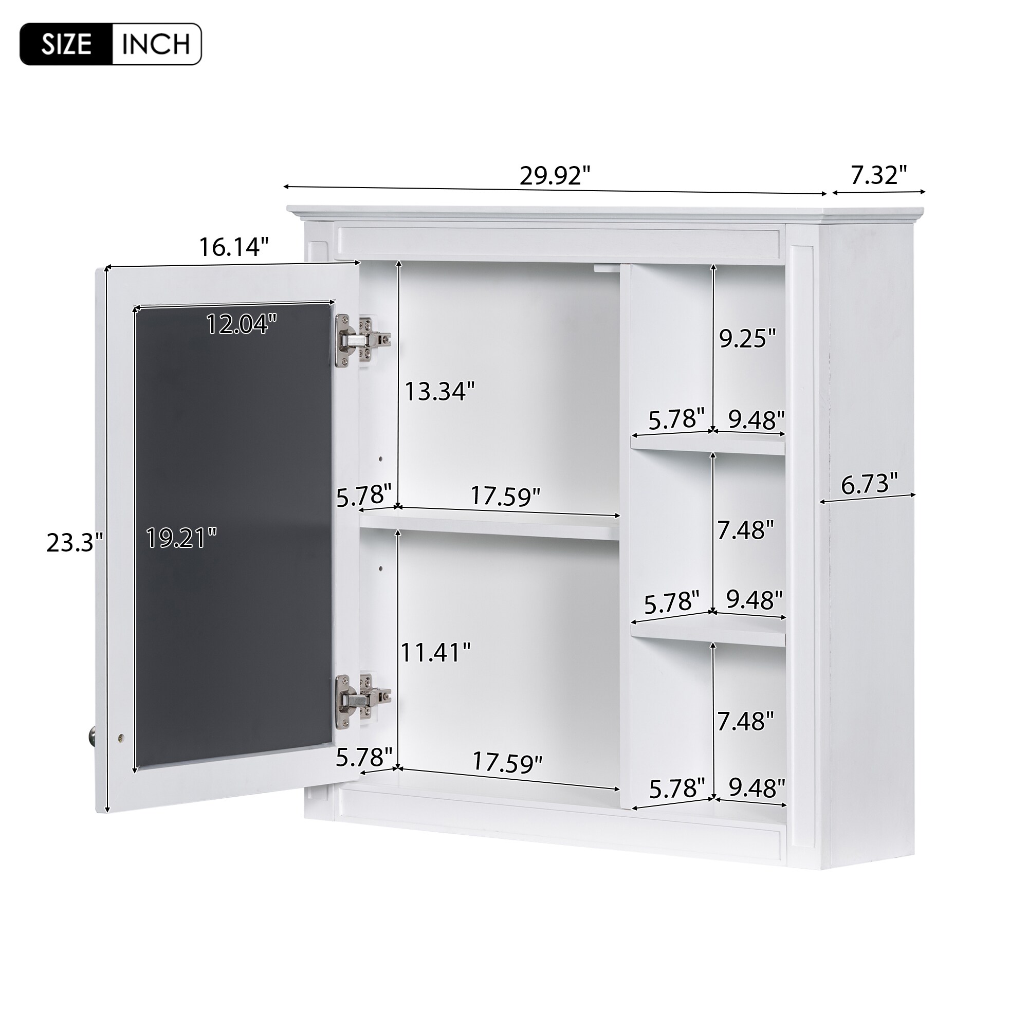 Forclover HBV-452AAK Bathroom-Medicine-Cabinets - View #5