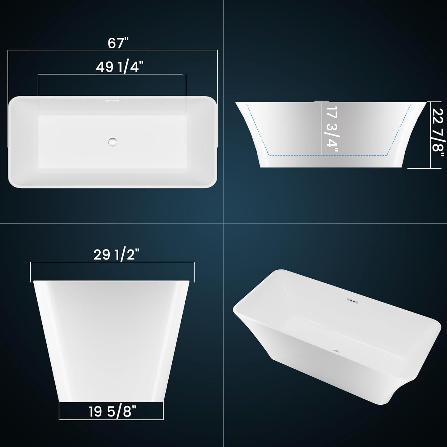 WhizMax PHO0ZSZD8CZ bathtubs - View #2