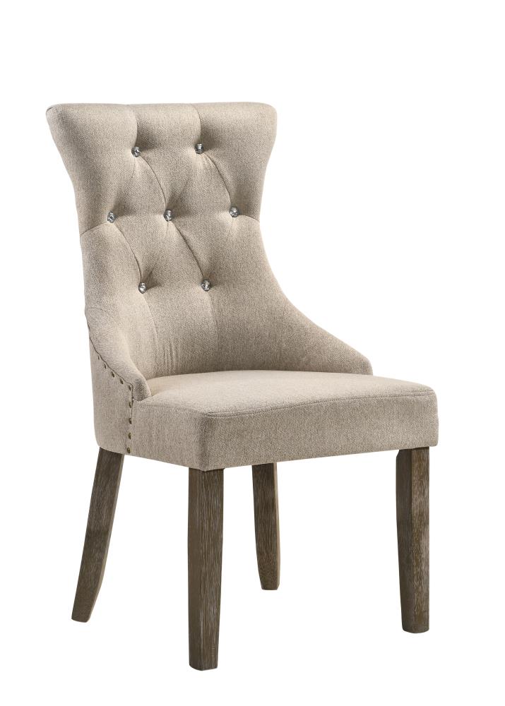 ACME FURNITURE 60173 2 Gabrian Modern Fabric and Reclaimed Gray Accent Chair