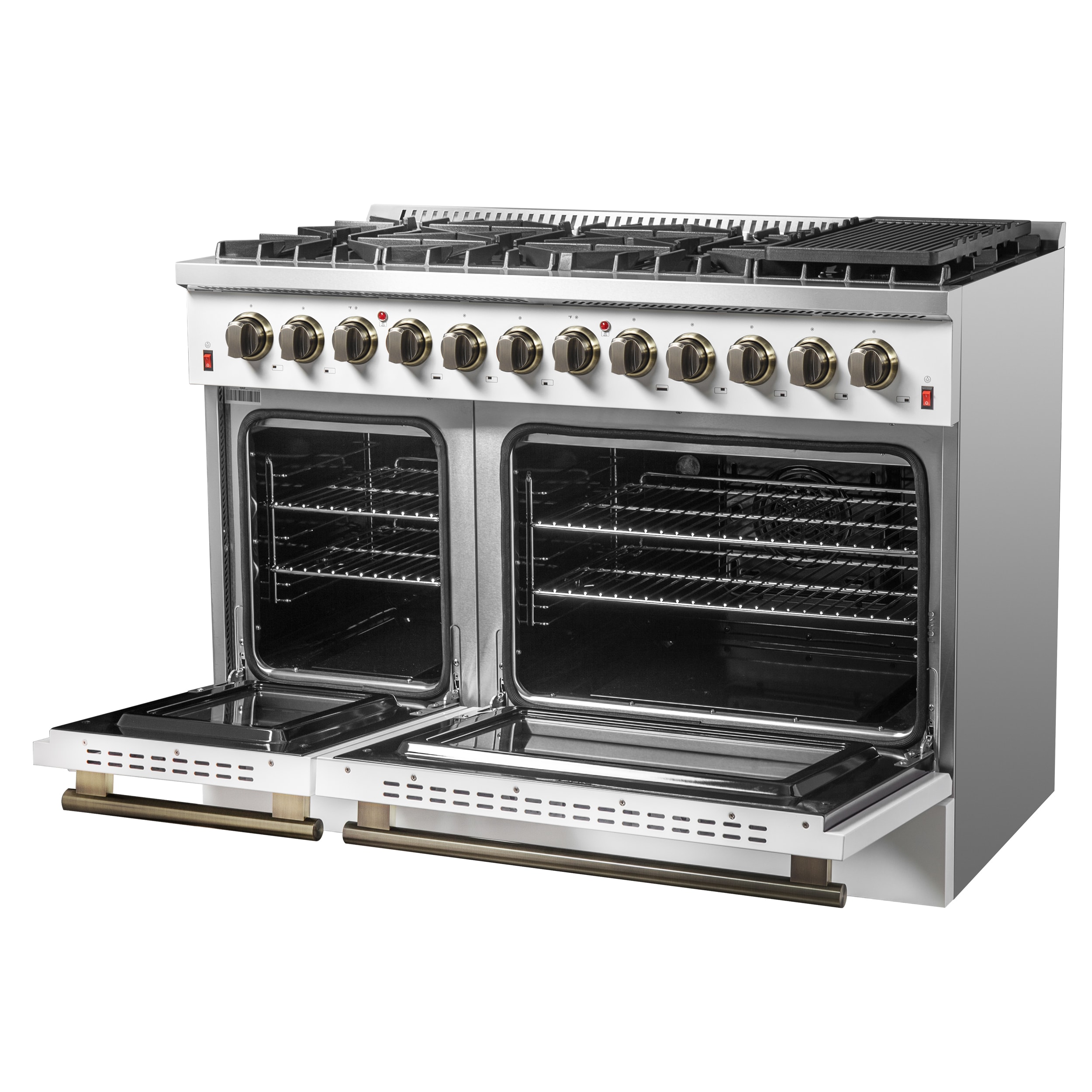 FORNO FFSGS6156-48WHT Double-Dual-Fuel-Ranges - View #5