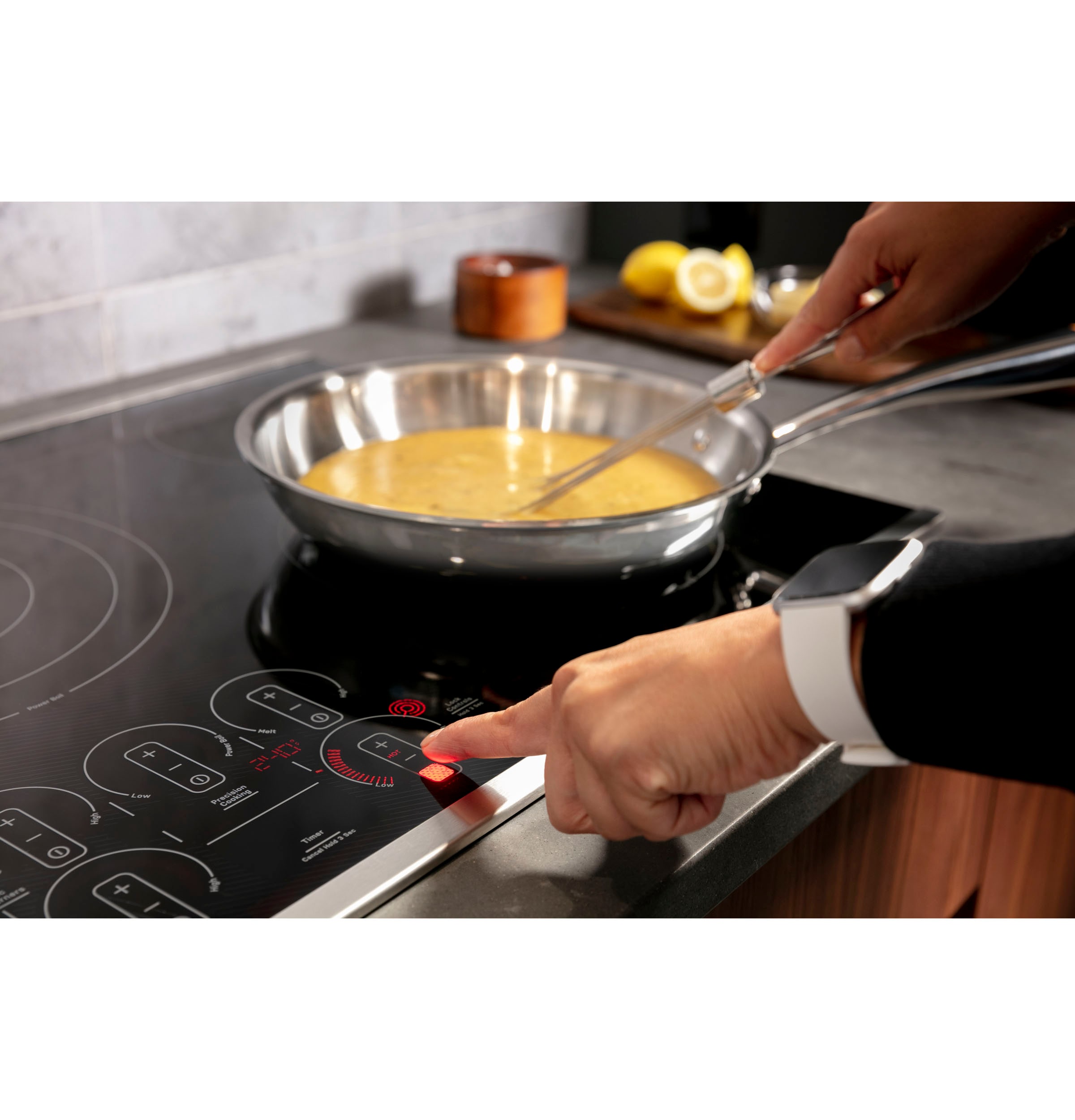 GE Profile 29.75 Electric Cooktop with 5 Burners Finish: Stainless Steel PP9030SJSS