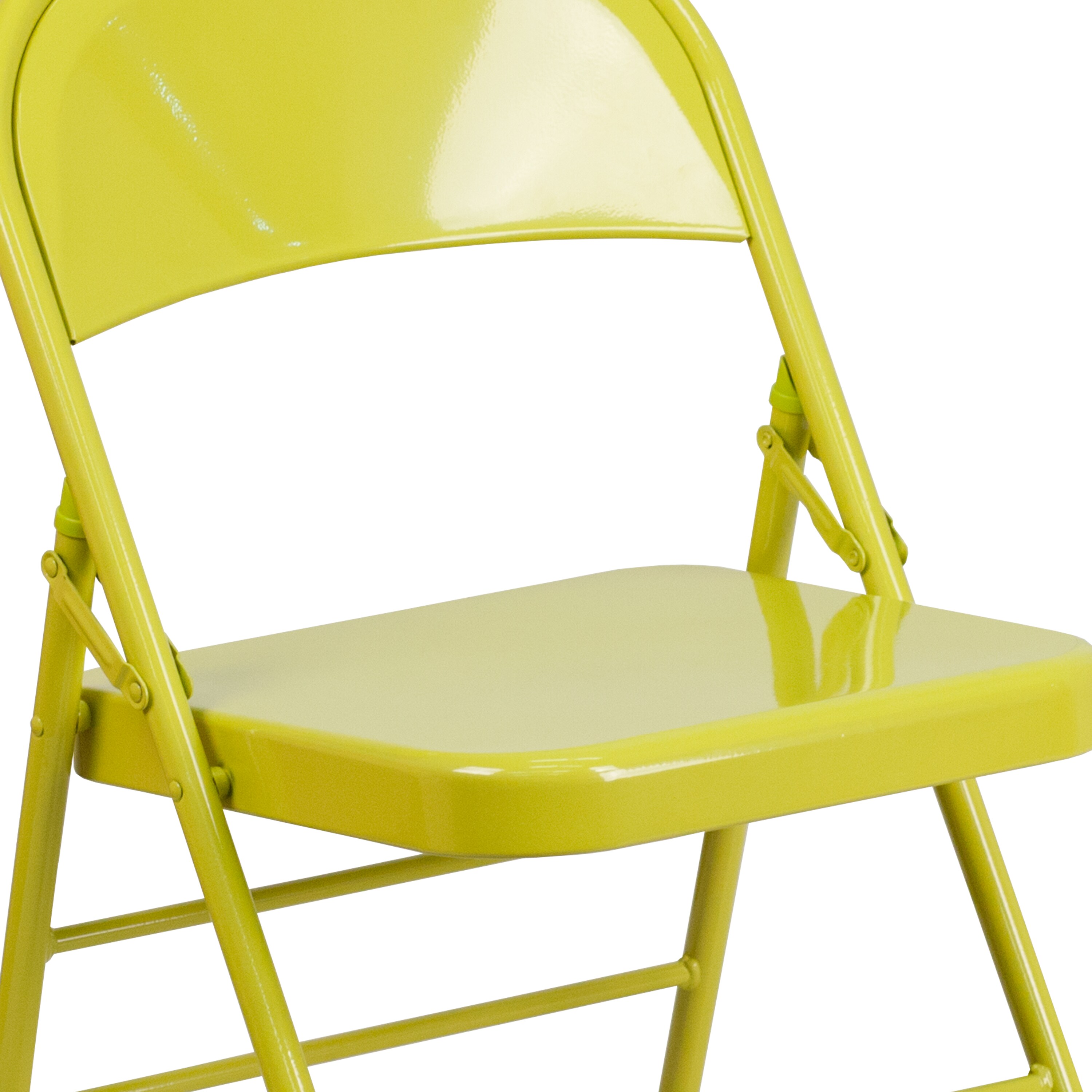 yellow foldable chair