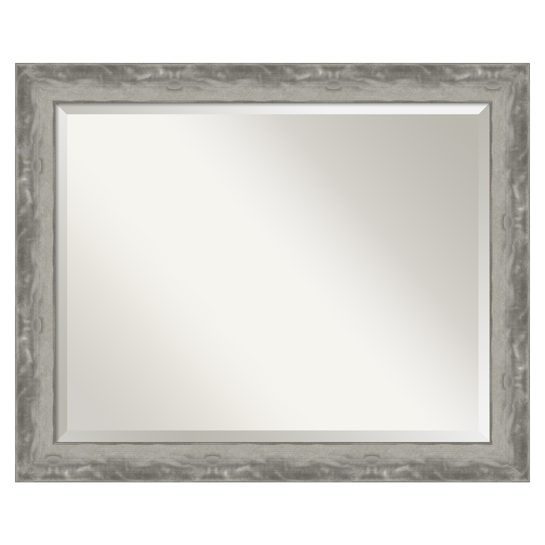 Waveline Silver Full-Length Rectangular Bathroom Mirror