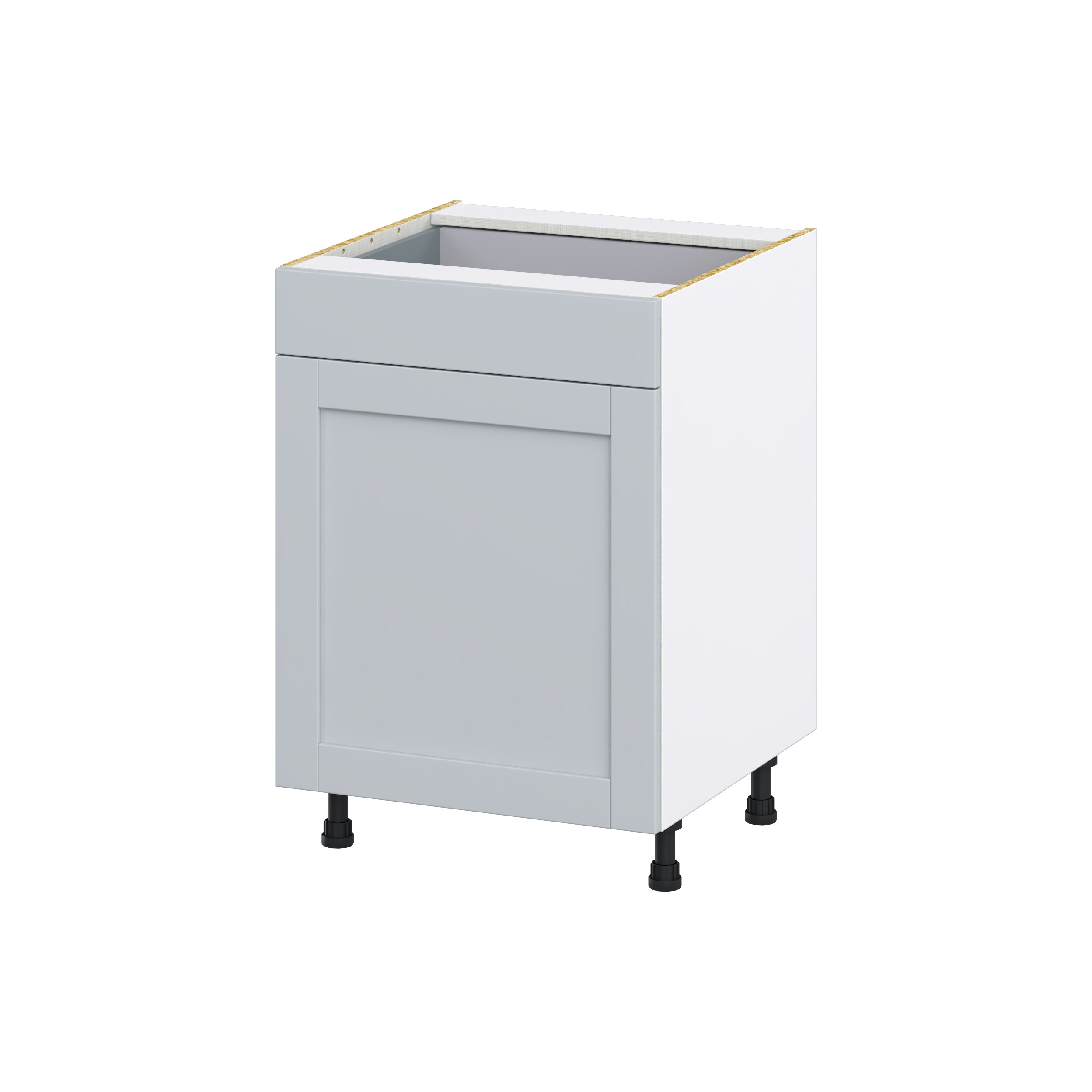 Hugo&Borg DSB24(L/R)-CH Charlesberg 24-in W x 34.5-in H x 24-in D Light Gray Base Fully assembled Cabinet (Flat Panel Shaker)