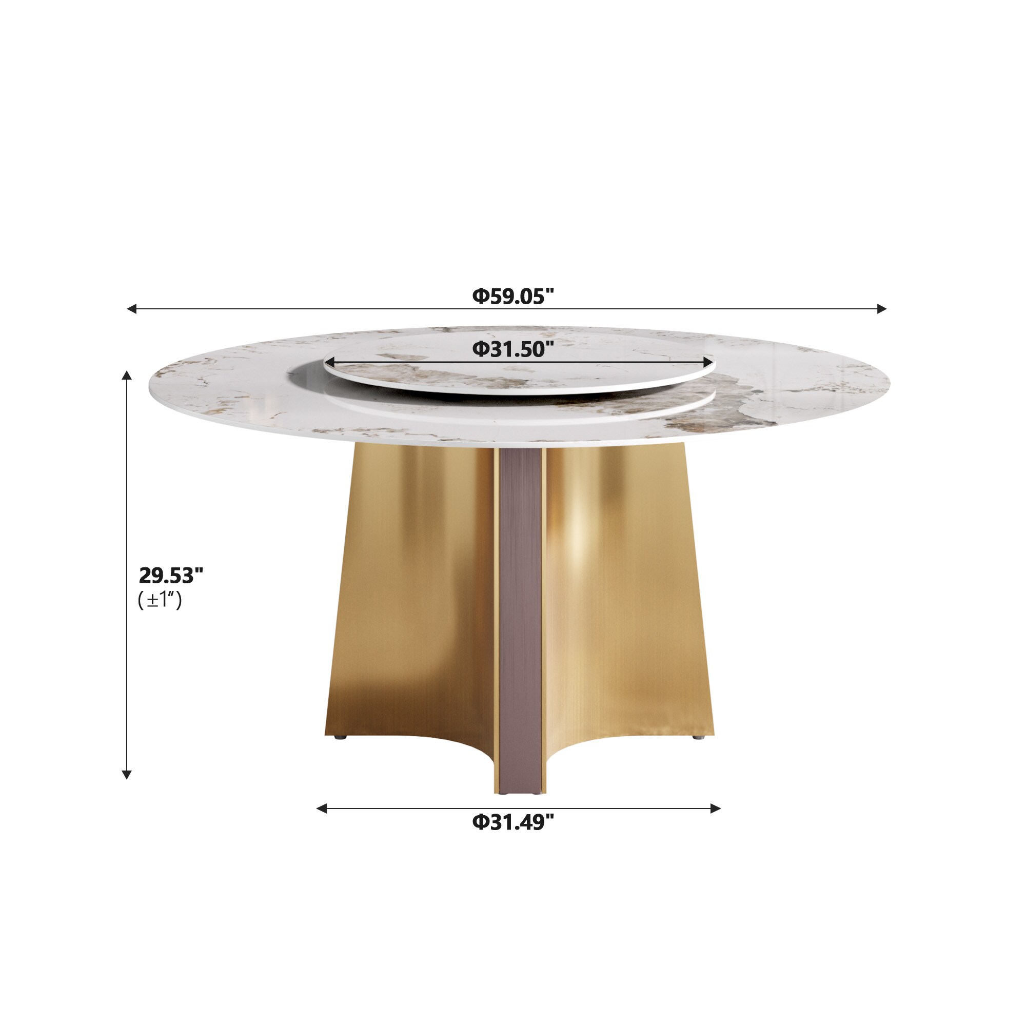 BuotiqHom DH-B-150P80-1G Dining-Tables - View #4