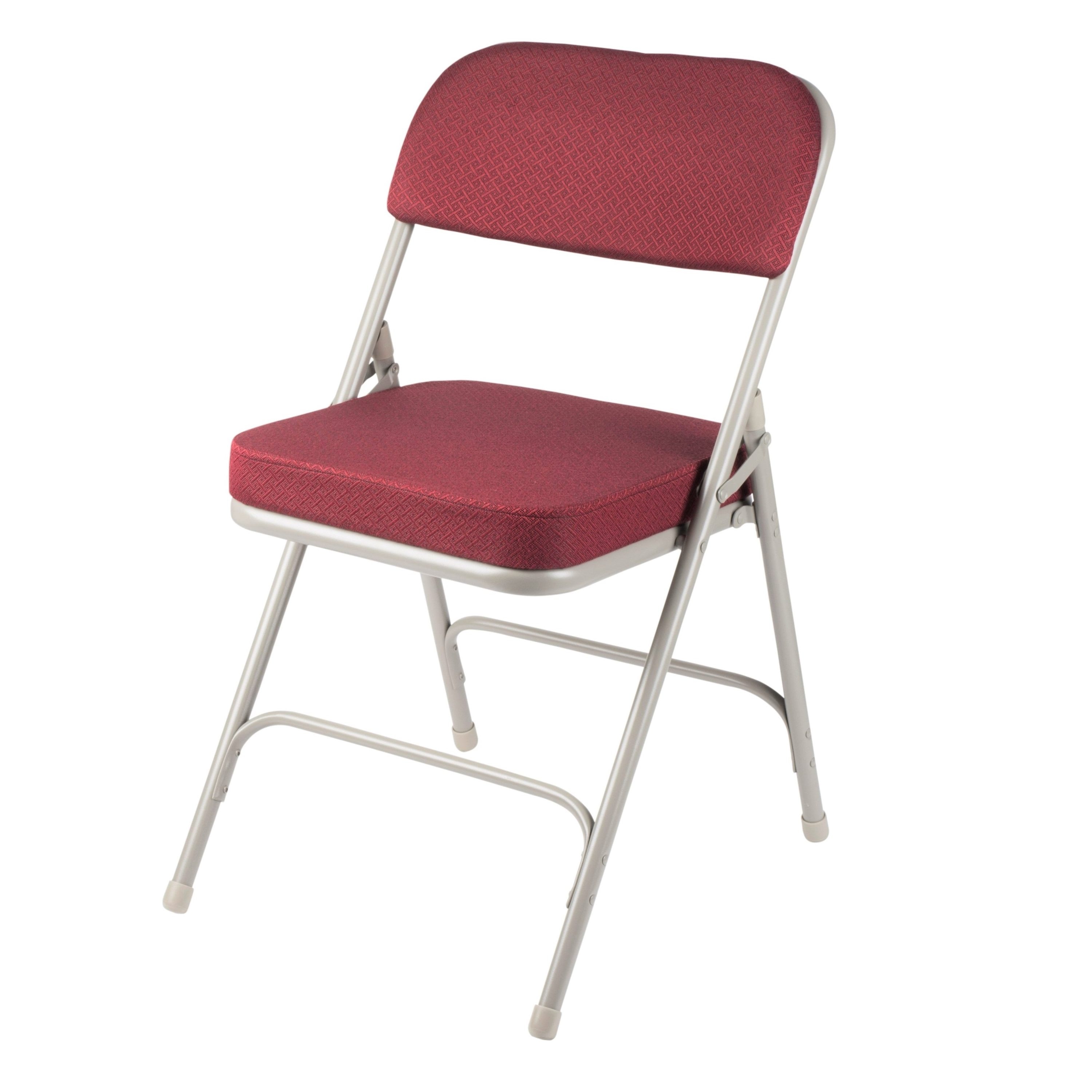 Hampden Furnishings 2-Pack Burgundy/Grey Standard Folding Chair with ...