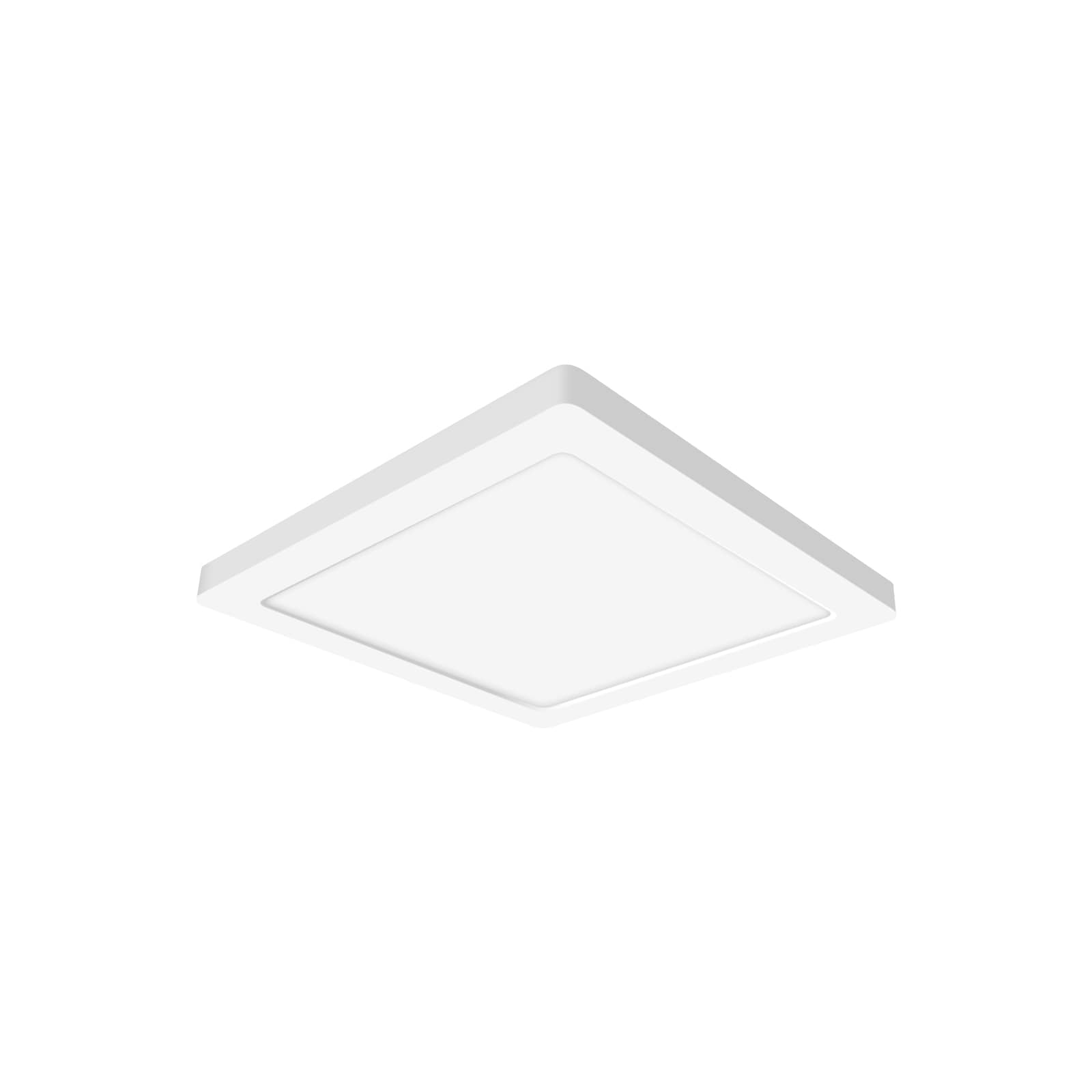 Sofiton 7 in. White Square New Ultra-Low Profile Integrated LED Flush Mount Light 3 CCT Selectable