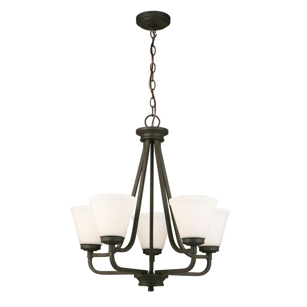 EGLO 202786A Mayview 5-Light Bronze Transitional Dry Rated Chandelier