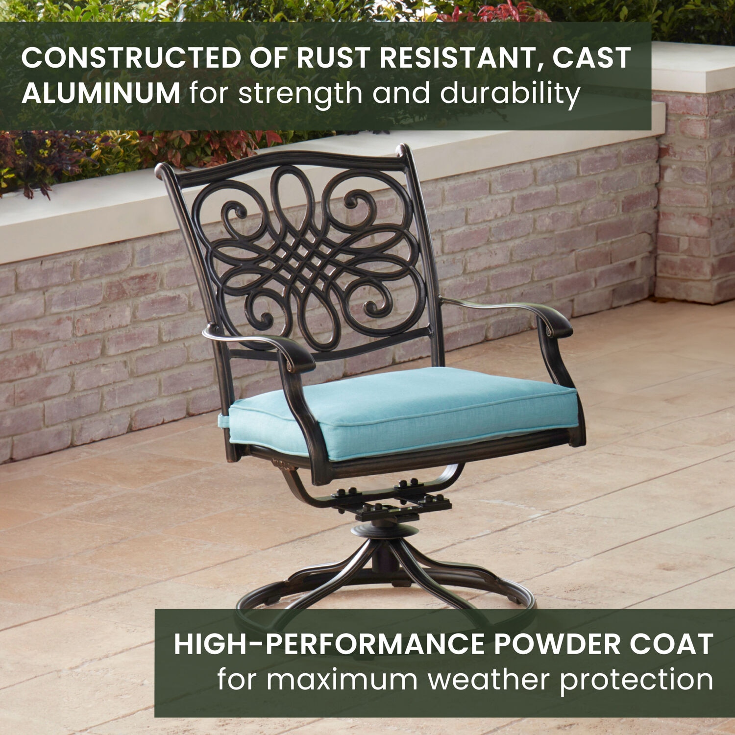 Hanover TRAD9PCSWSQ8-BLU Patio-Dining-Sets - View #5