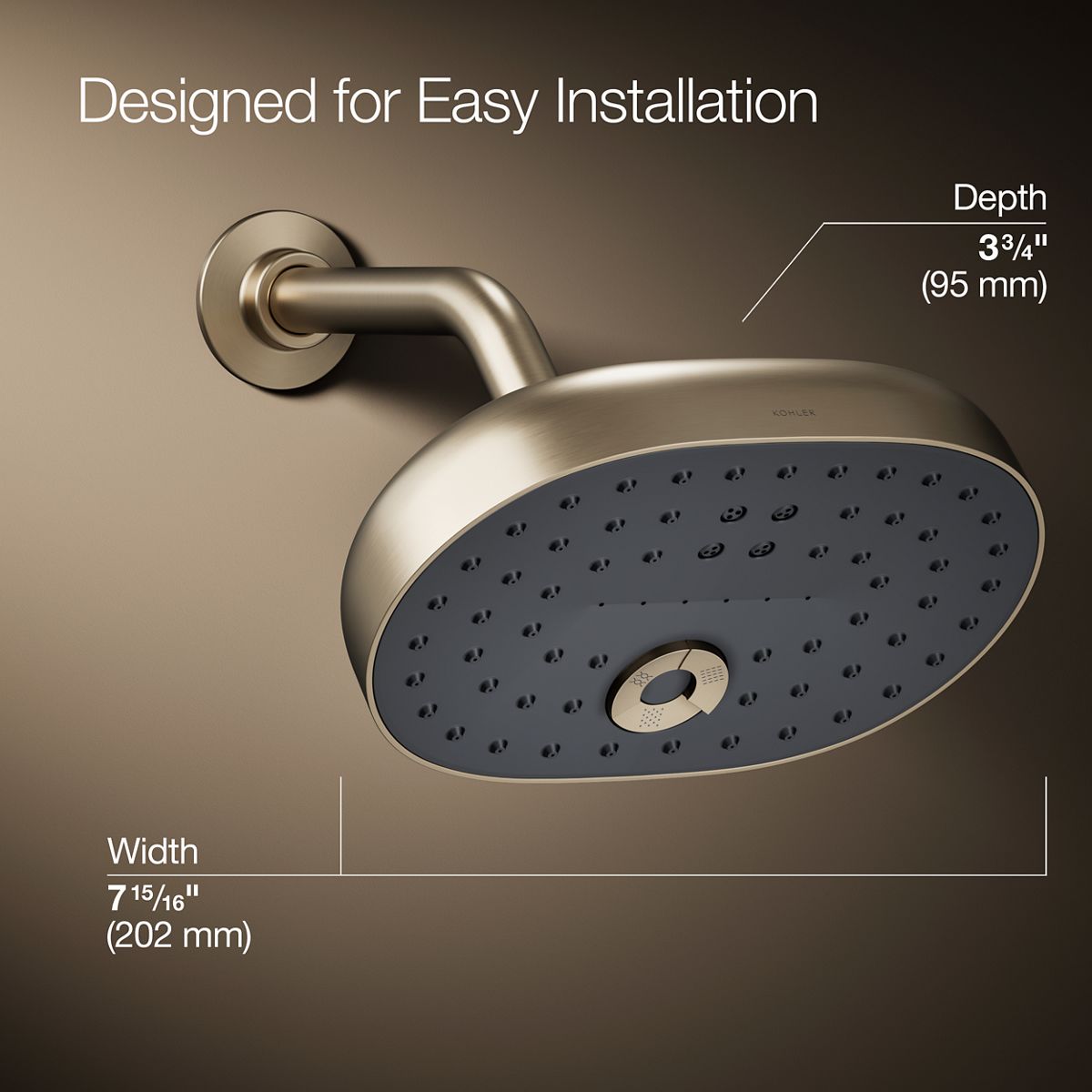KOHLER 26290-G-BV Fixed-Showerhead - View #3