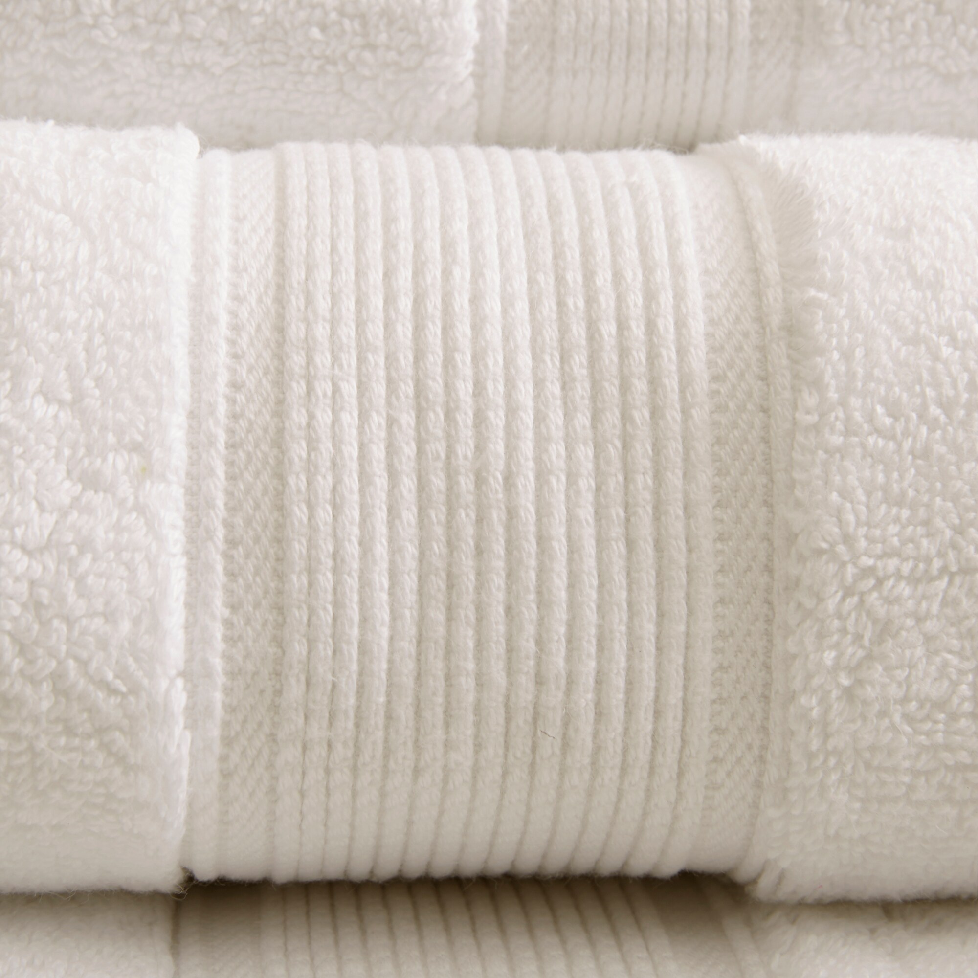 Oversized Cream Turkish Cotton 8-Piece Towel Set