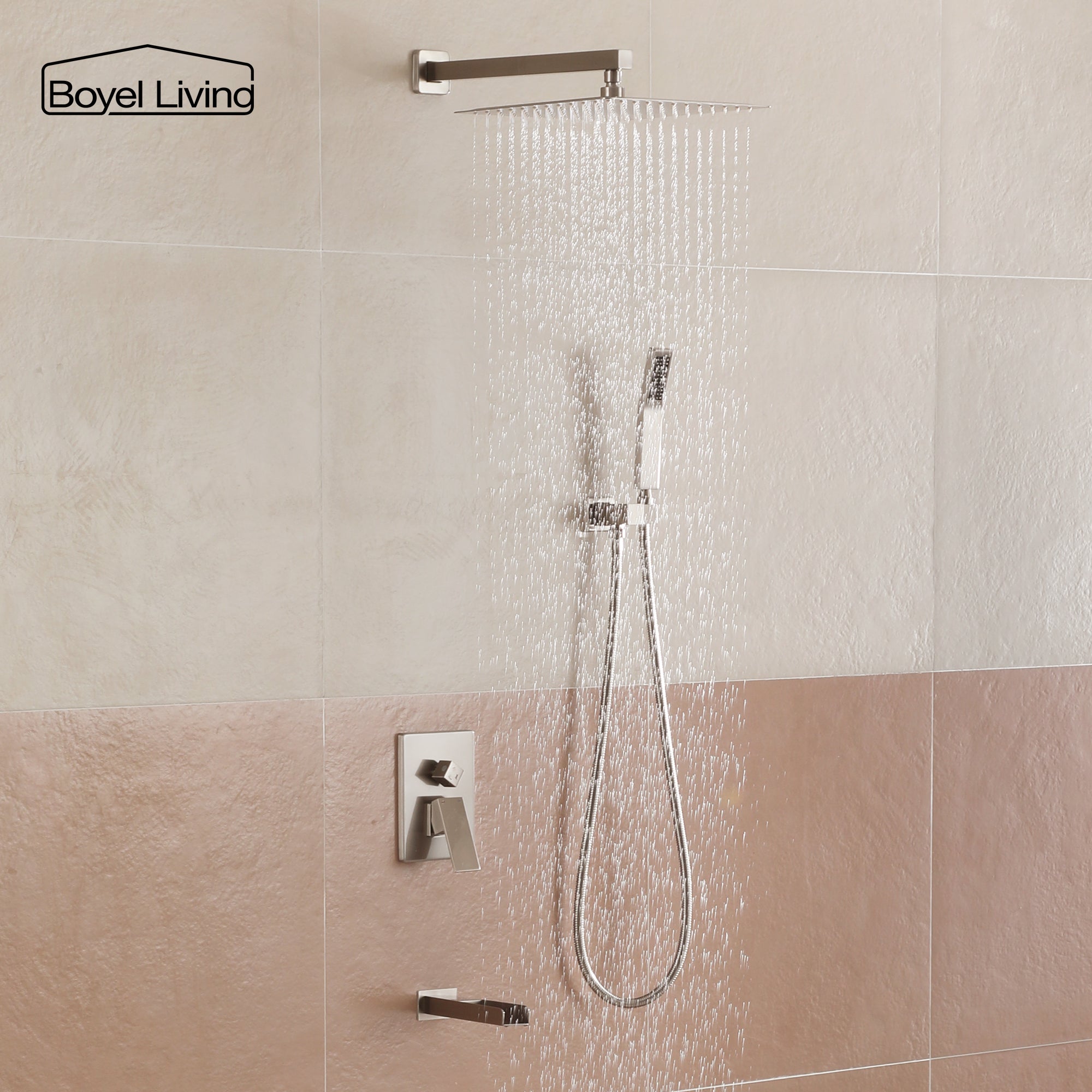 Boyel Living MS-A3807-12BN Showerhead-Bar-Panels - View #4