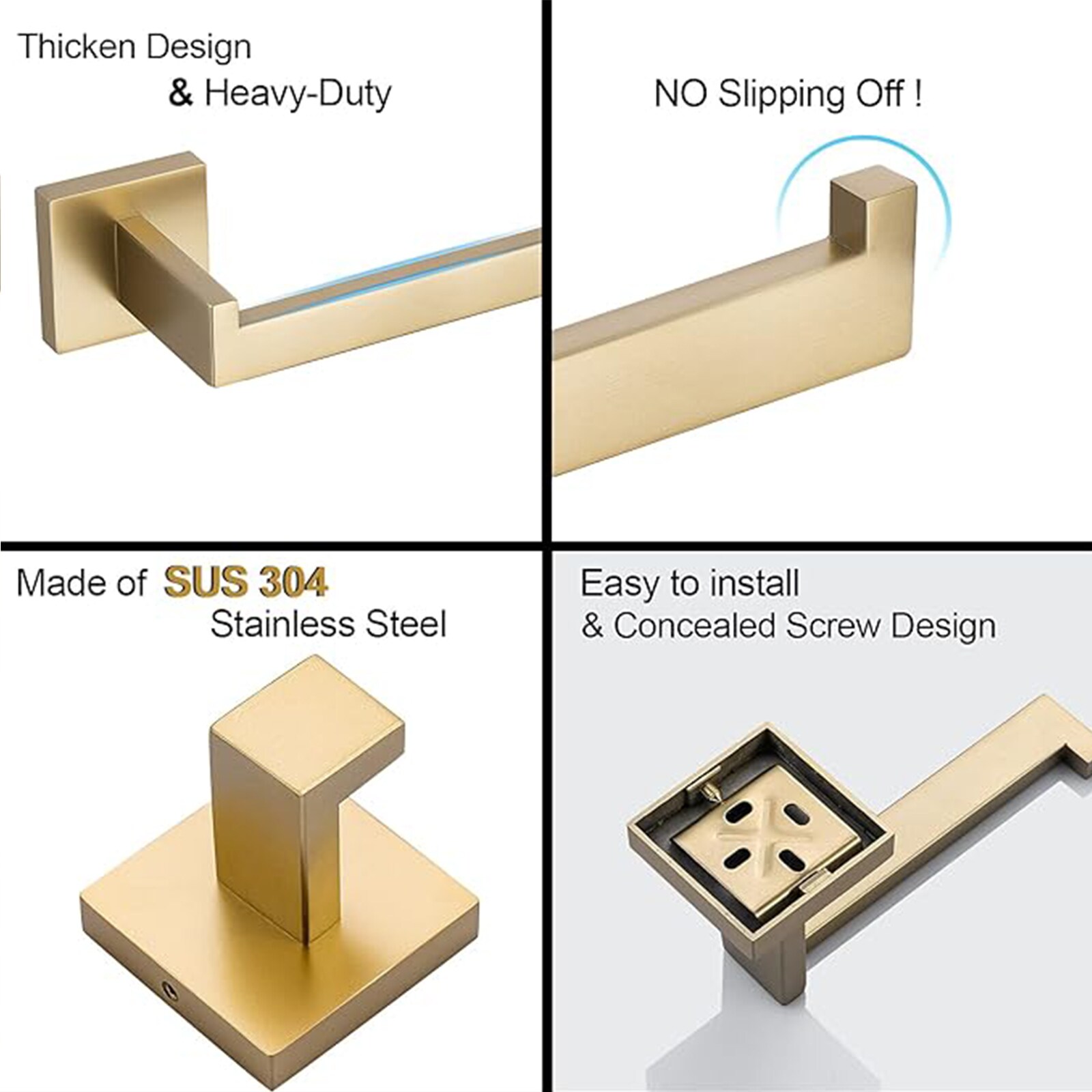 BYH BHS-2003-BG Decorative-Bath-Hardware-Kits - View #2