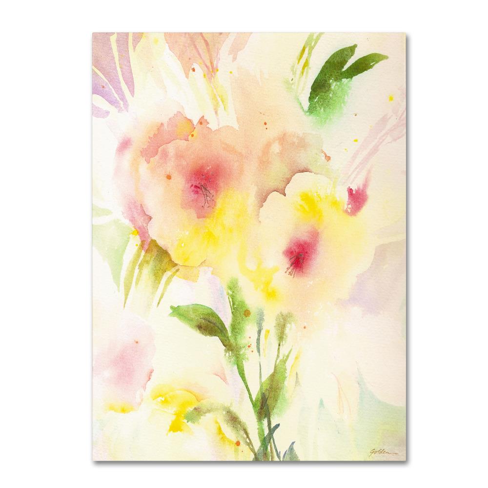 Framed 19-in H x 14-in W Floral Print on Canvas | - Trademark Fine Art SG5672-C1419GG