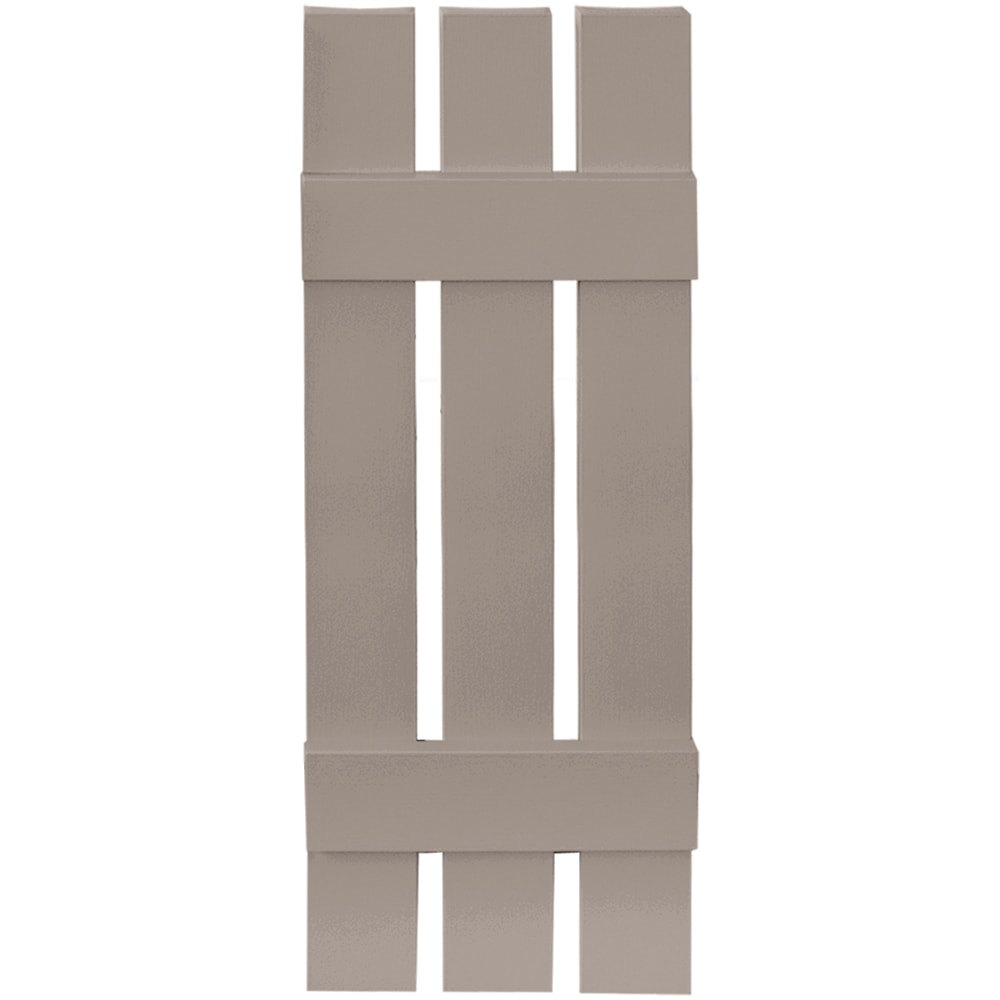 Vantage V5371235008 11.875-in W x 35-in H Clay Board and batten Spaced Exterior Shutters ( 1 -Pack )