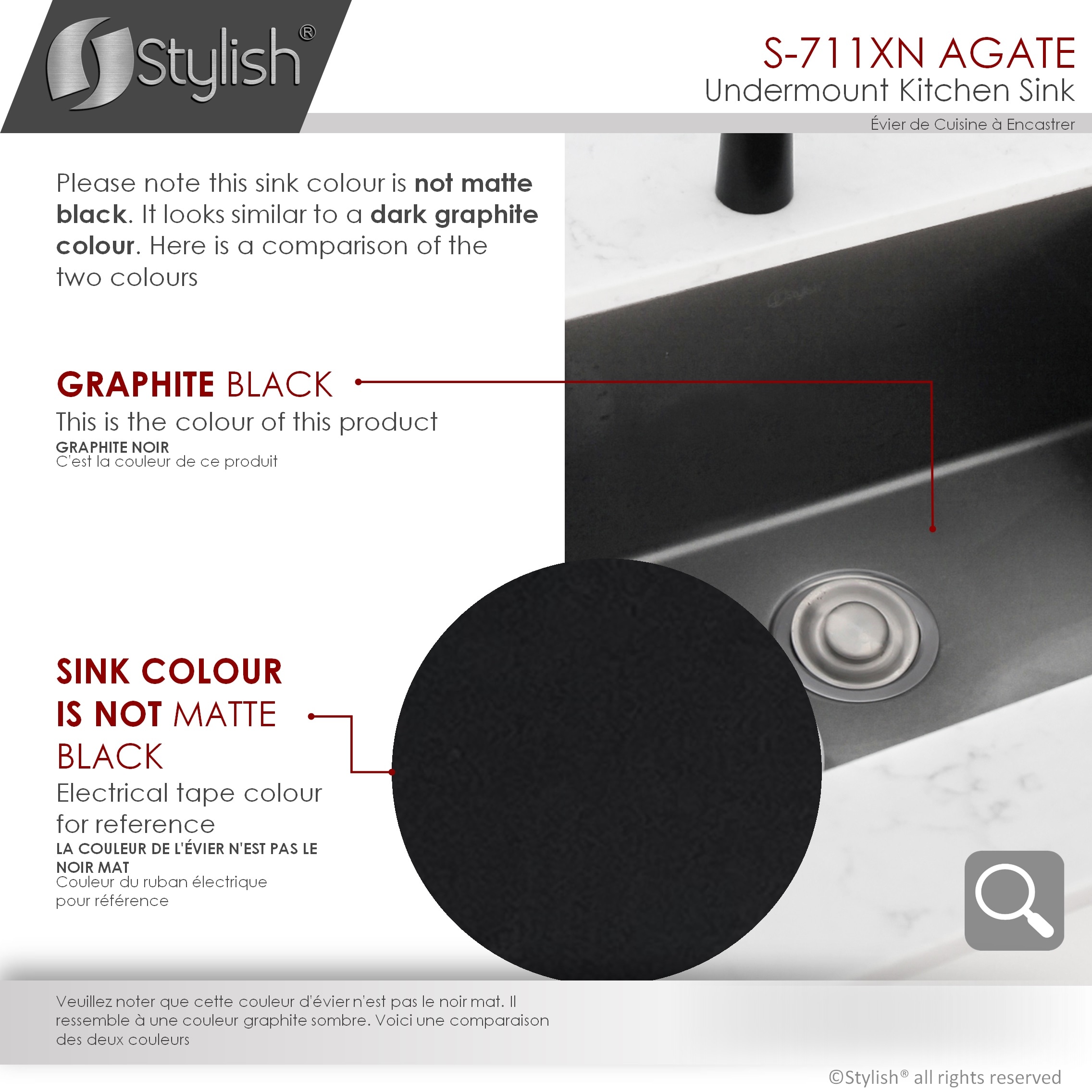 Stylish S-711XN Kitchen-Sinks - View #6