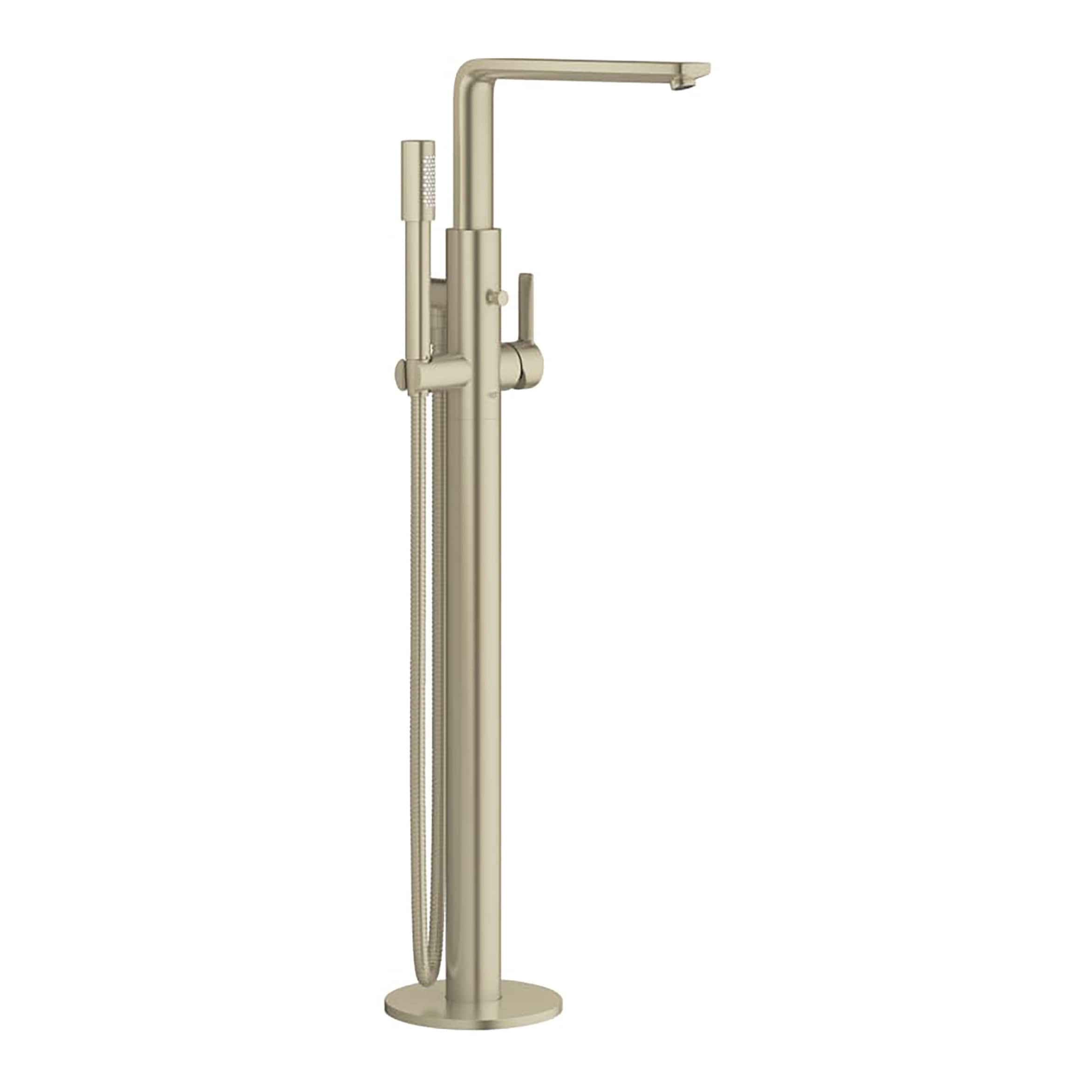 GROHE 23792EN1 Brushed Nickel 1-handle Freestanding High-arc Bathtub Faucet with Hand Shower