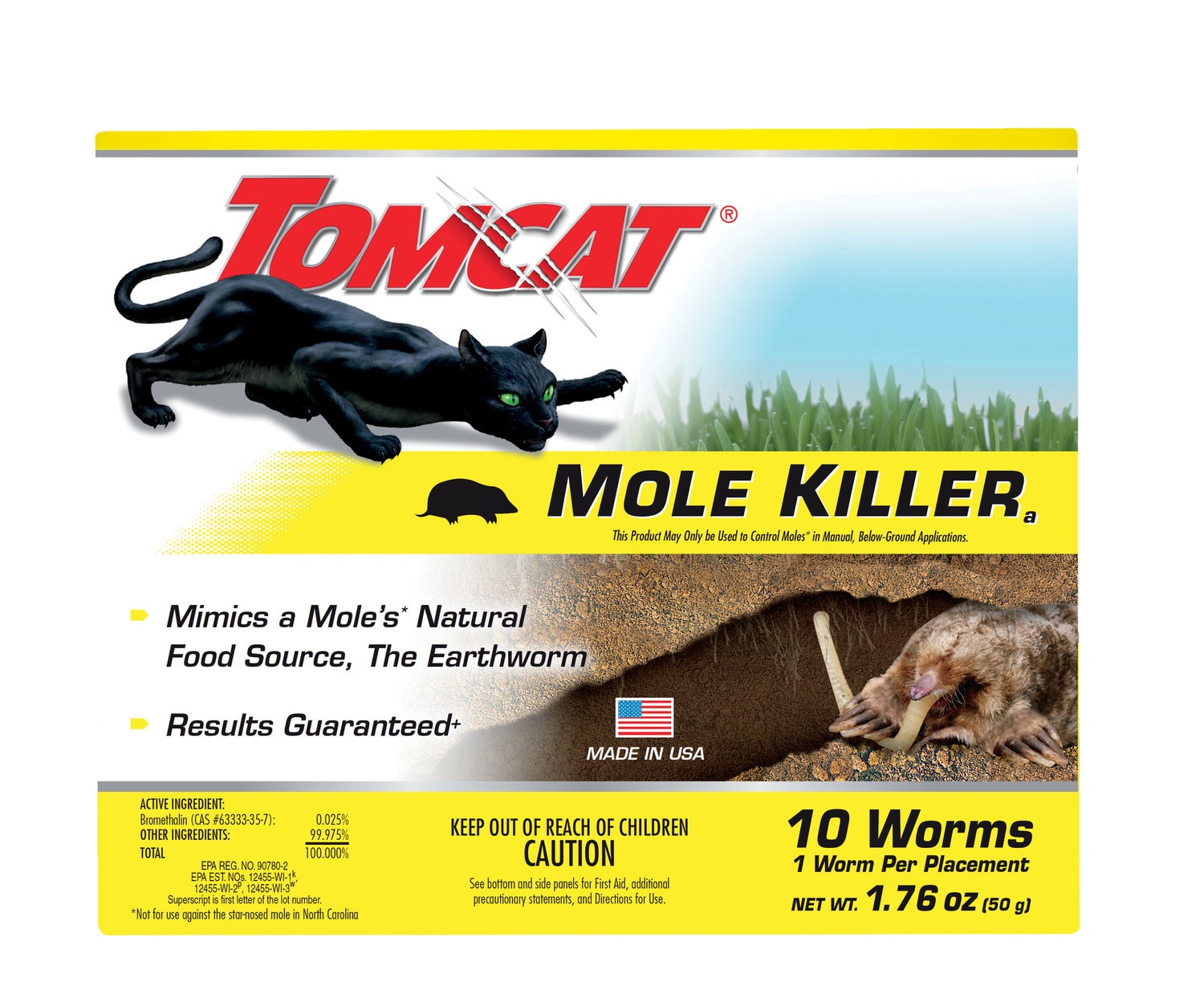 TOMCAT 0372310 Worm Bait Mole Killer