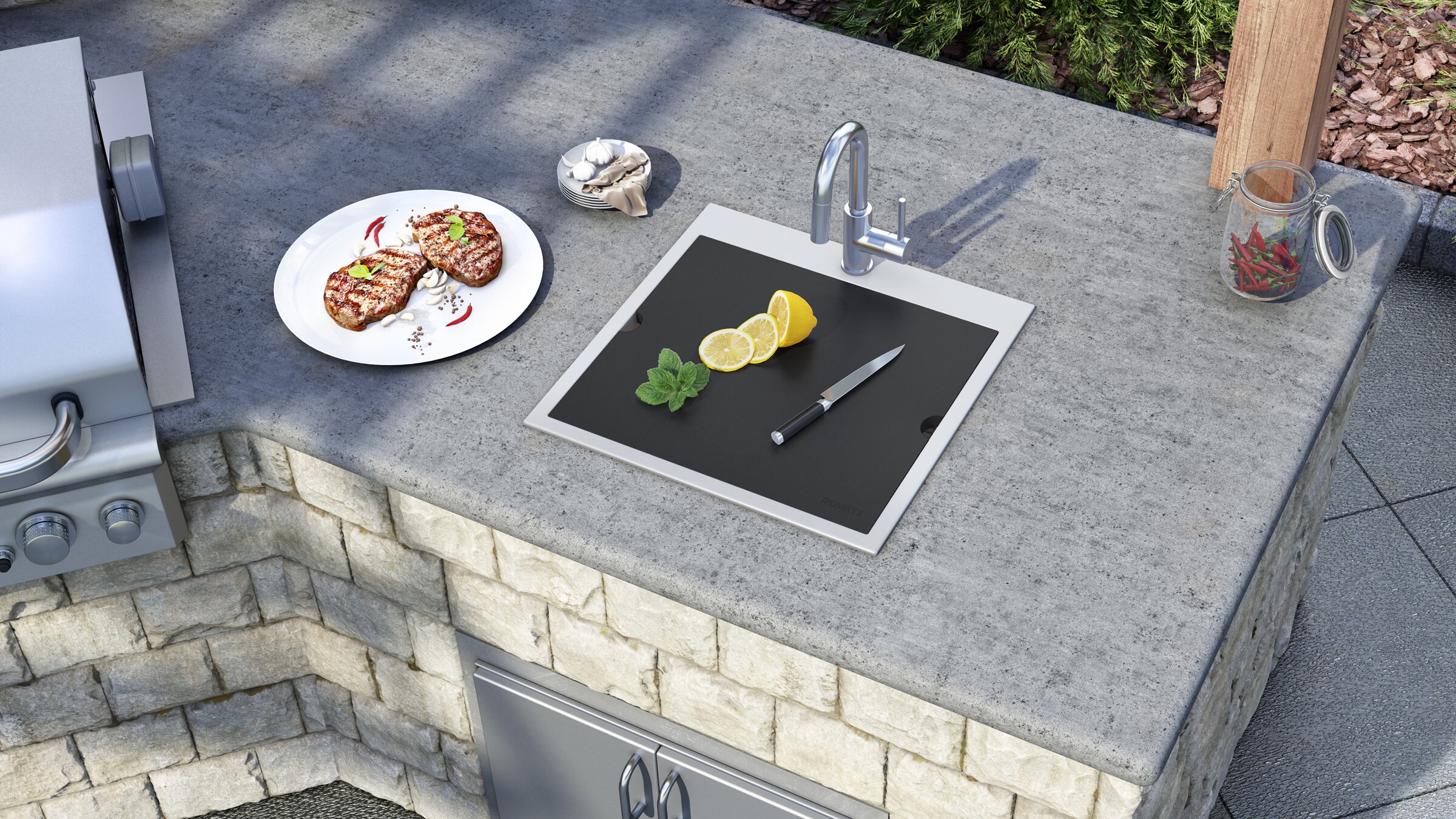 Ruvati RVQ5221 Kitchen-Sinks - View #4
